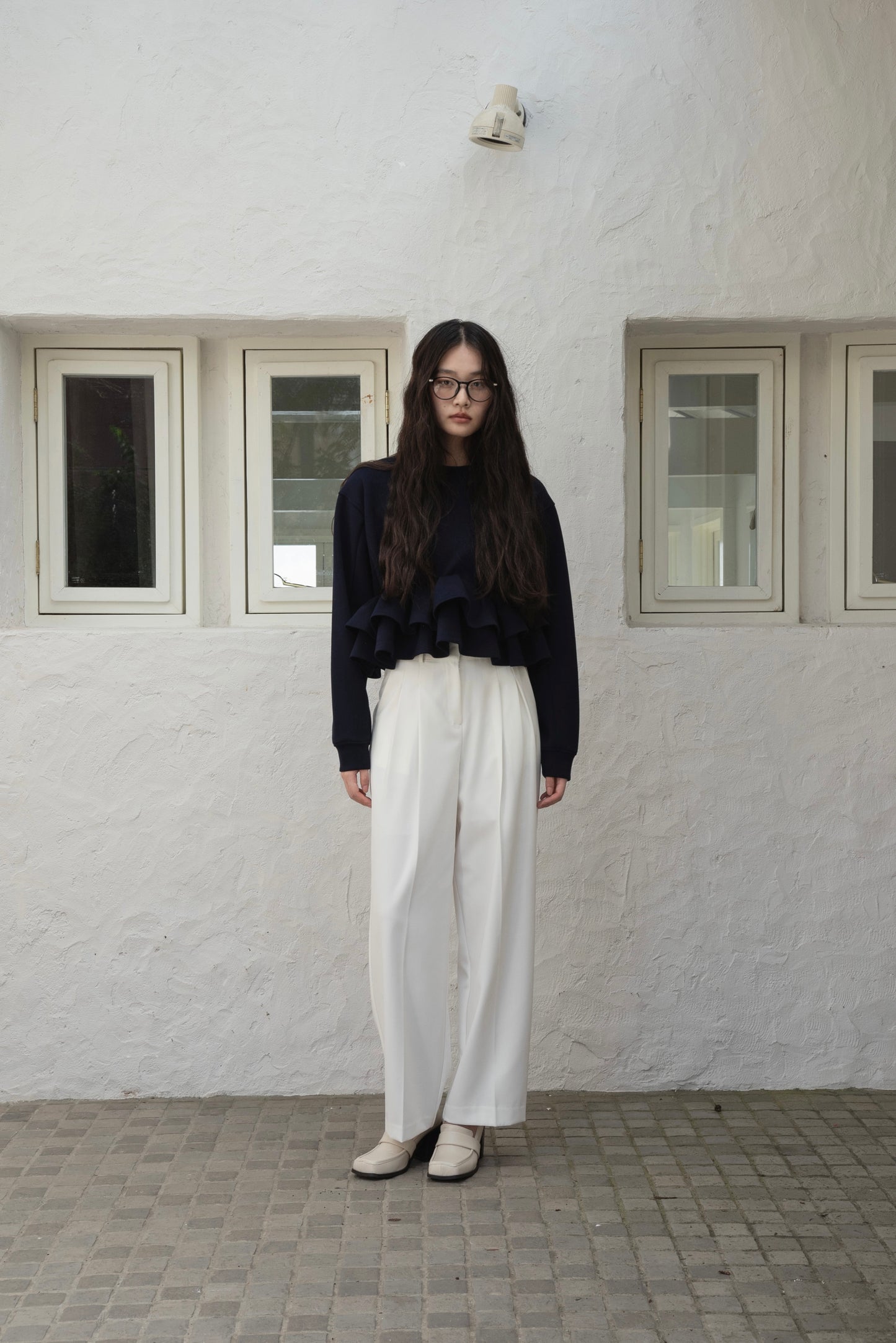 frill hem bonding sweat