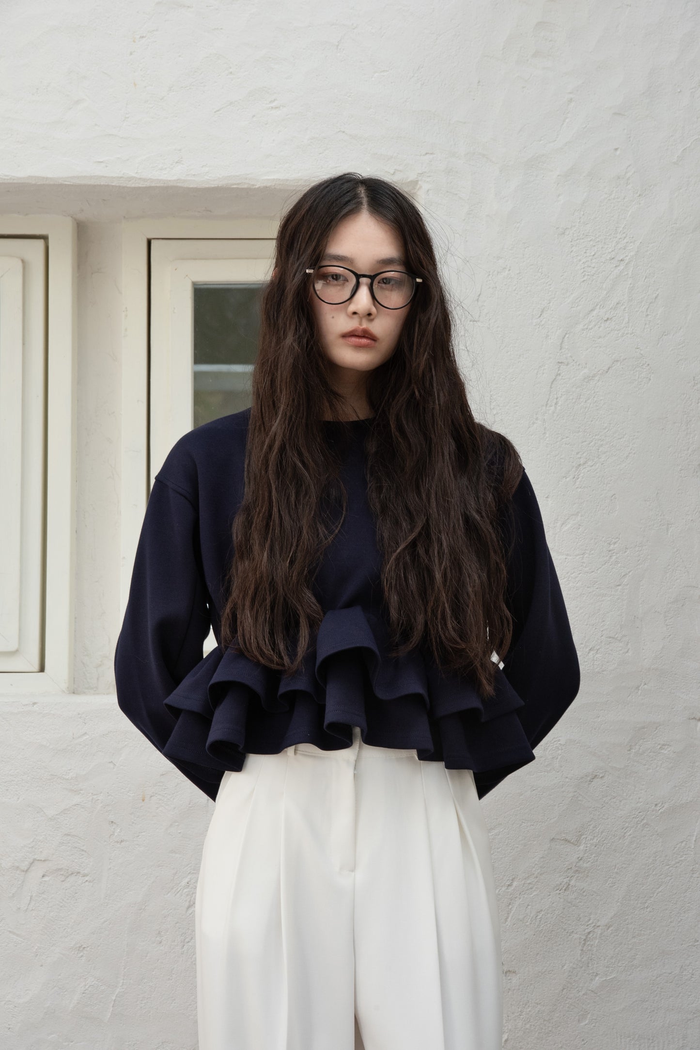 frill hem bonding sweat