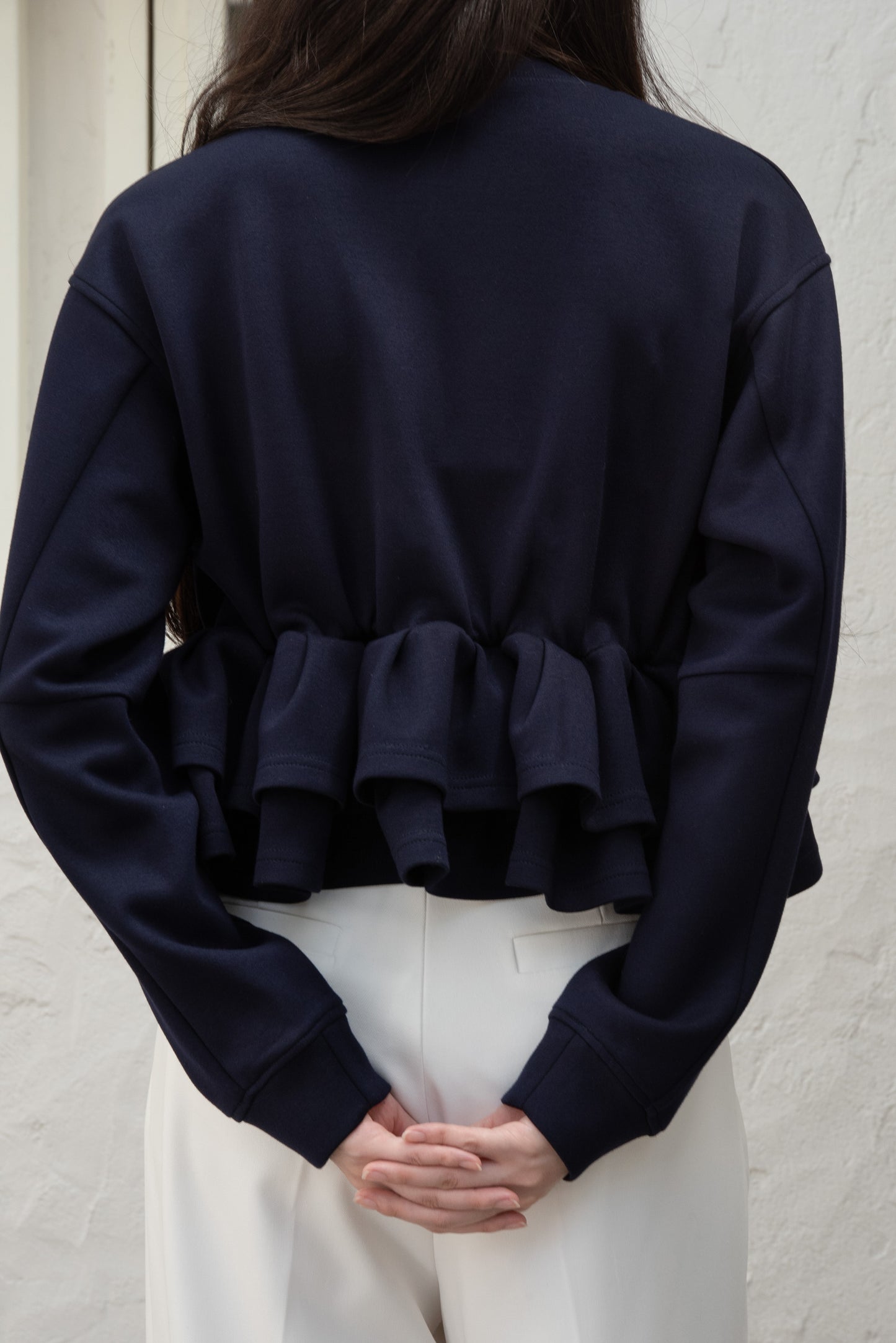 frill hem bonding sweat