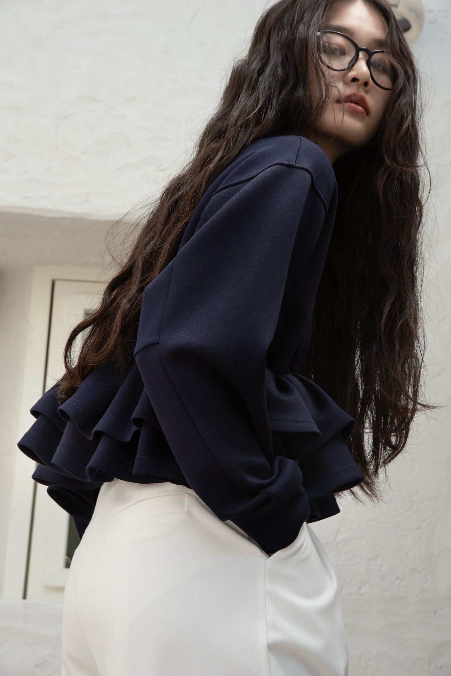 frill hem bonding sweat