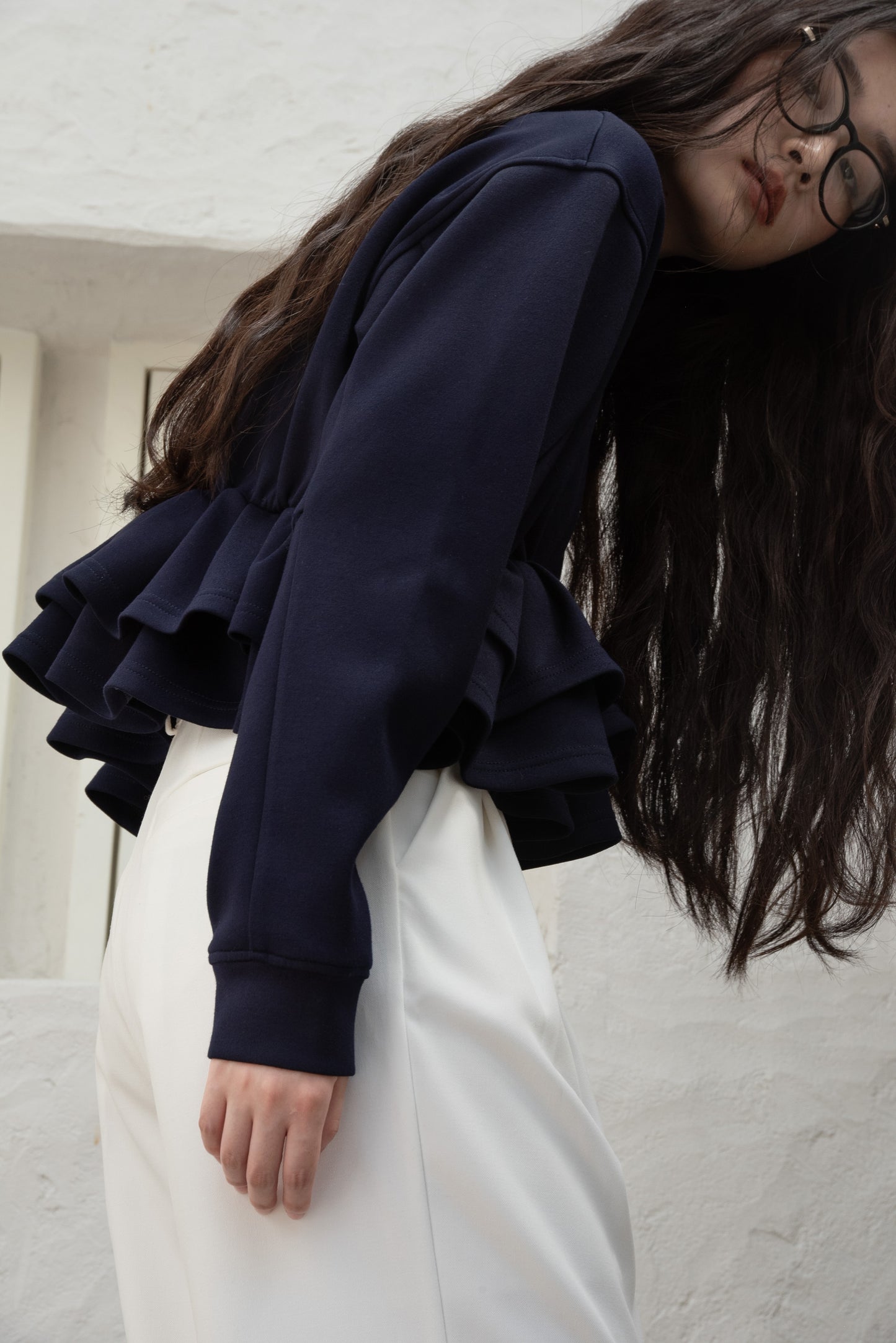 frill hem bonding sweat