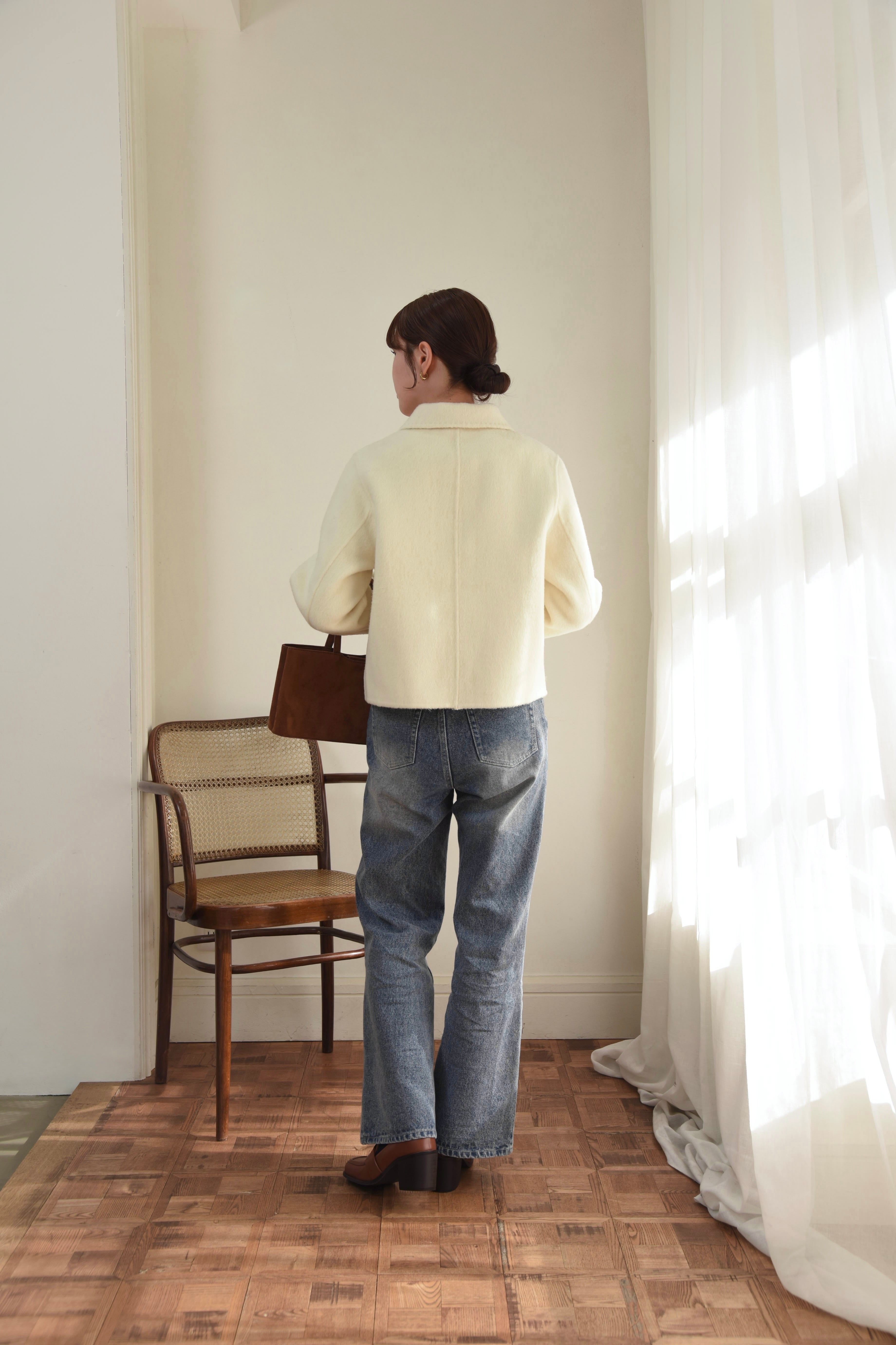 handmade stitch accent short coat – eim online（エイム オンライン）