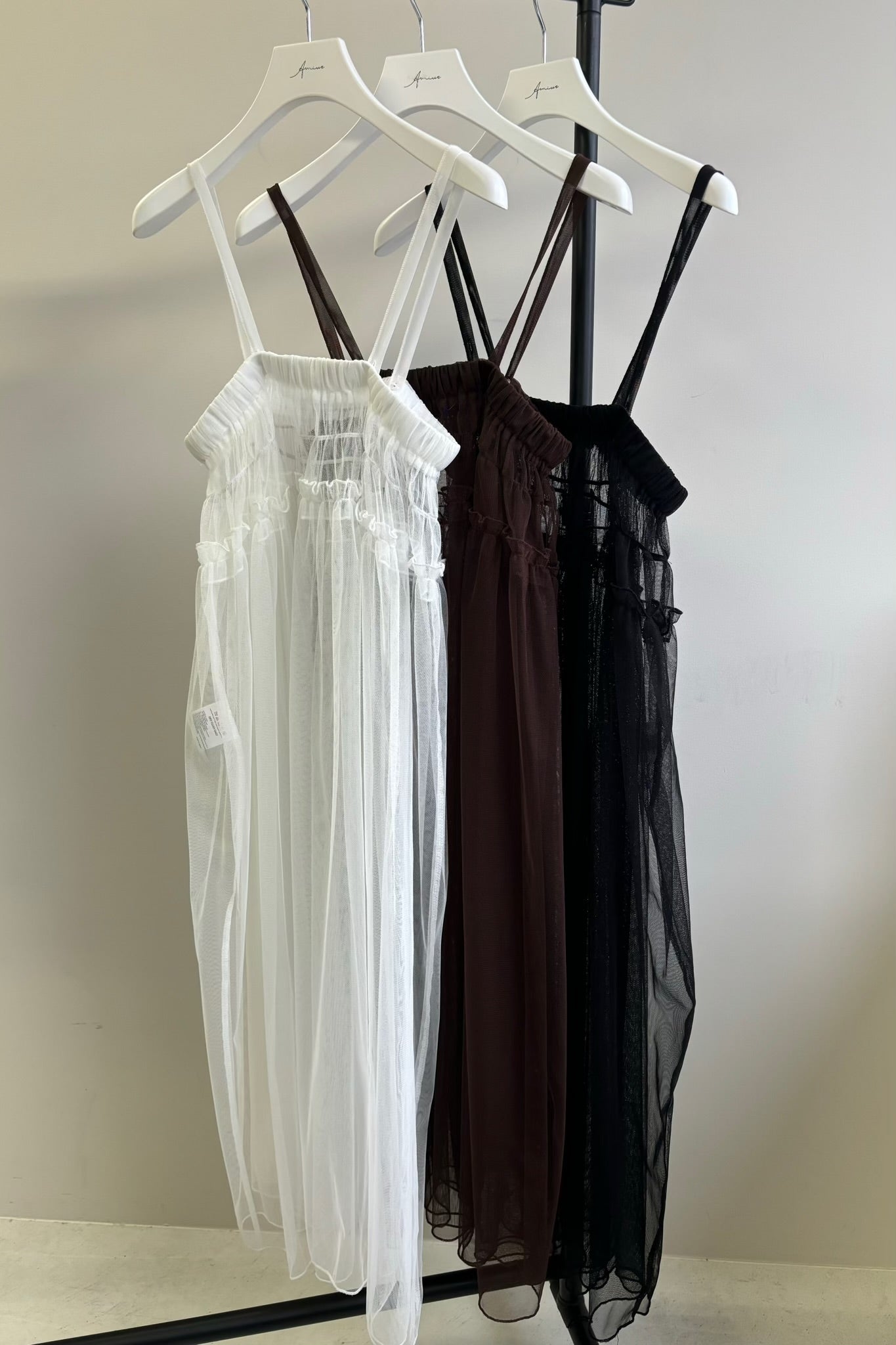 sheer layered 2way cami op