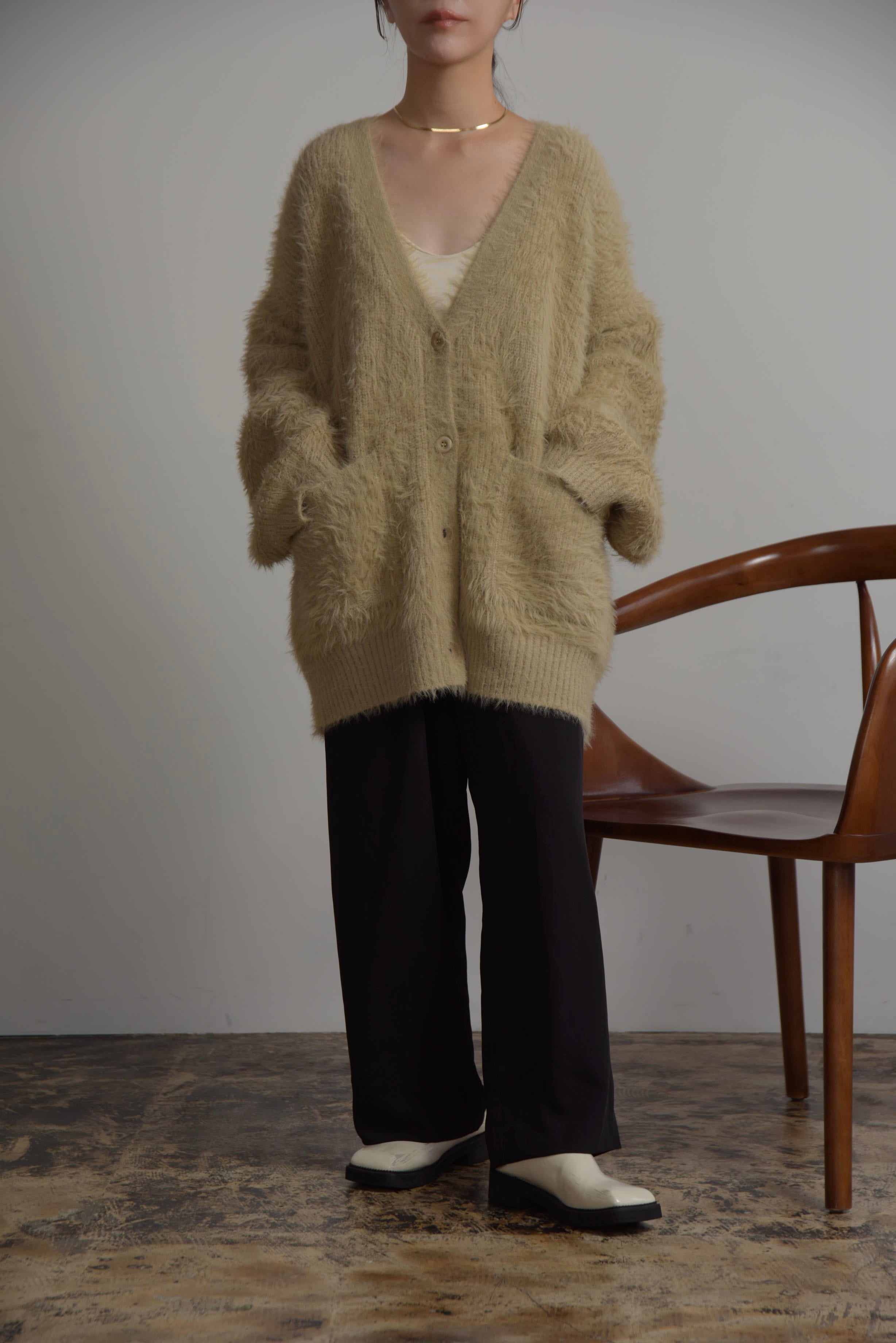 OHGA シャギーコーディガン　コート　カーディガン OHGA SHAGGY シャギー コーディガン OHGA シャギーコーディガン ohga