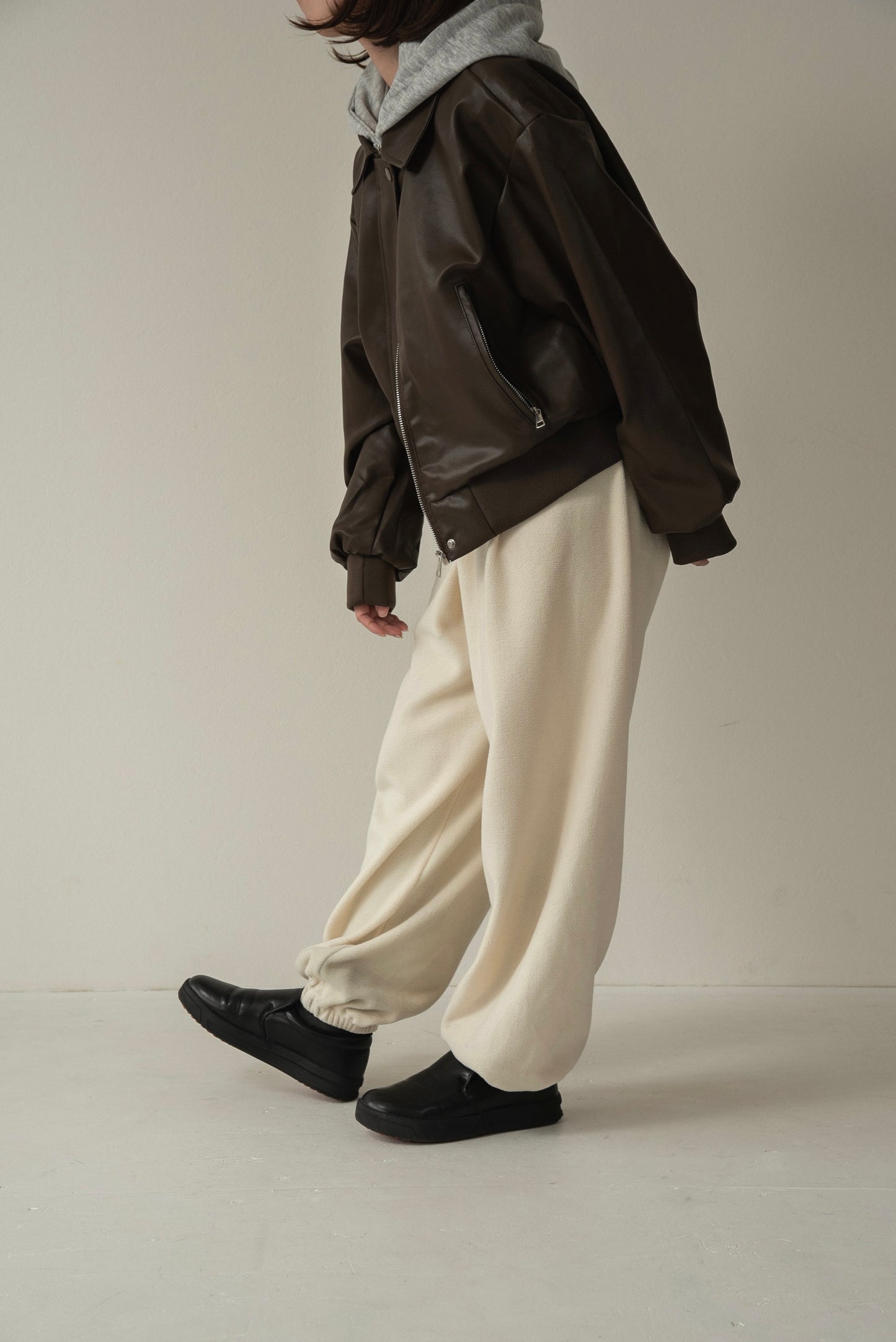 hooded docking short blouson