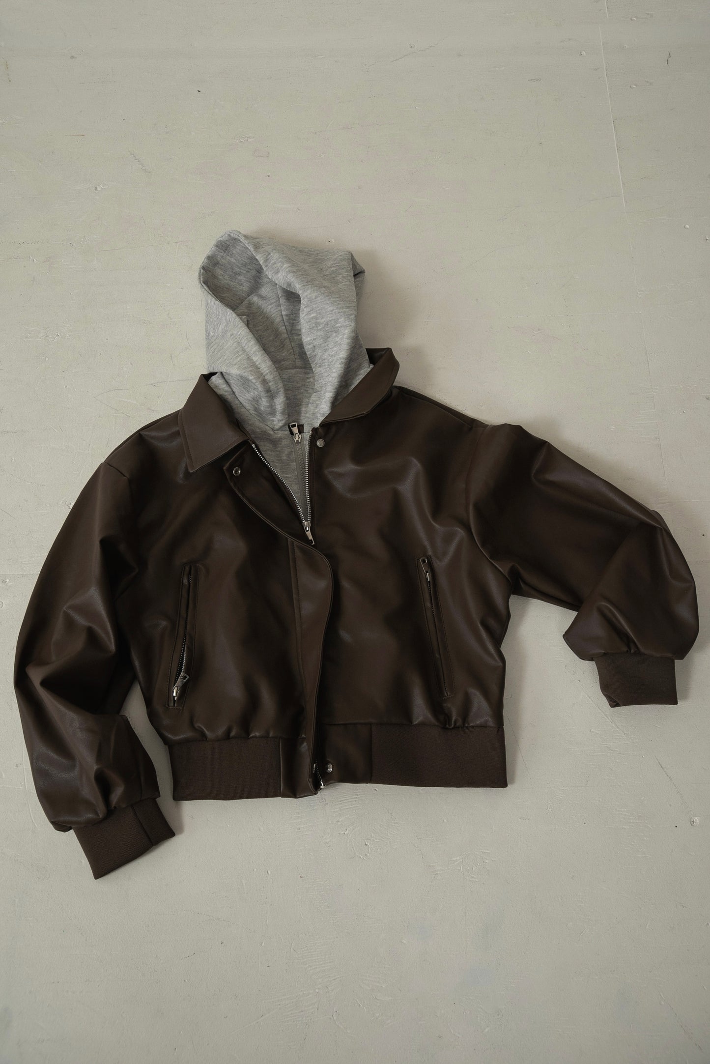 hooded docking short blouson