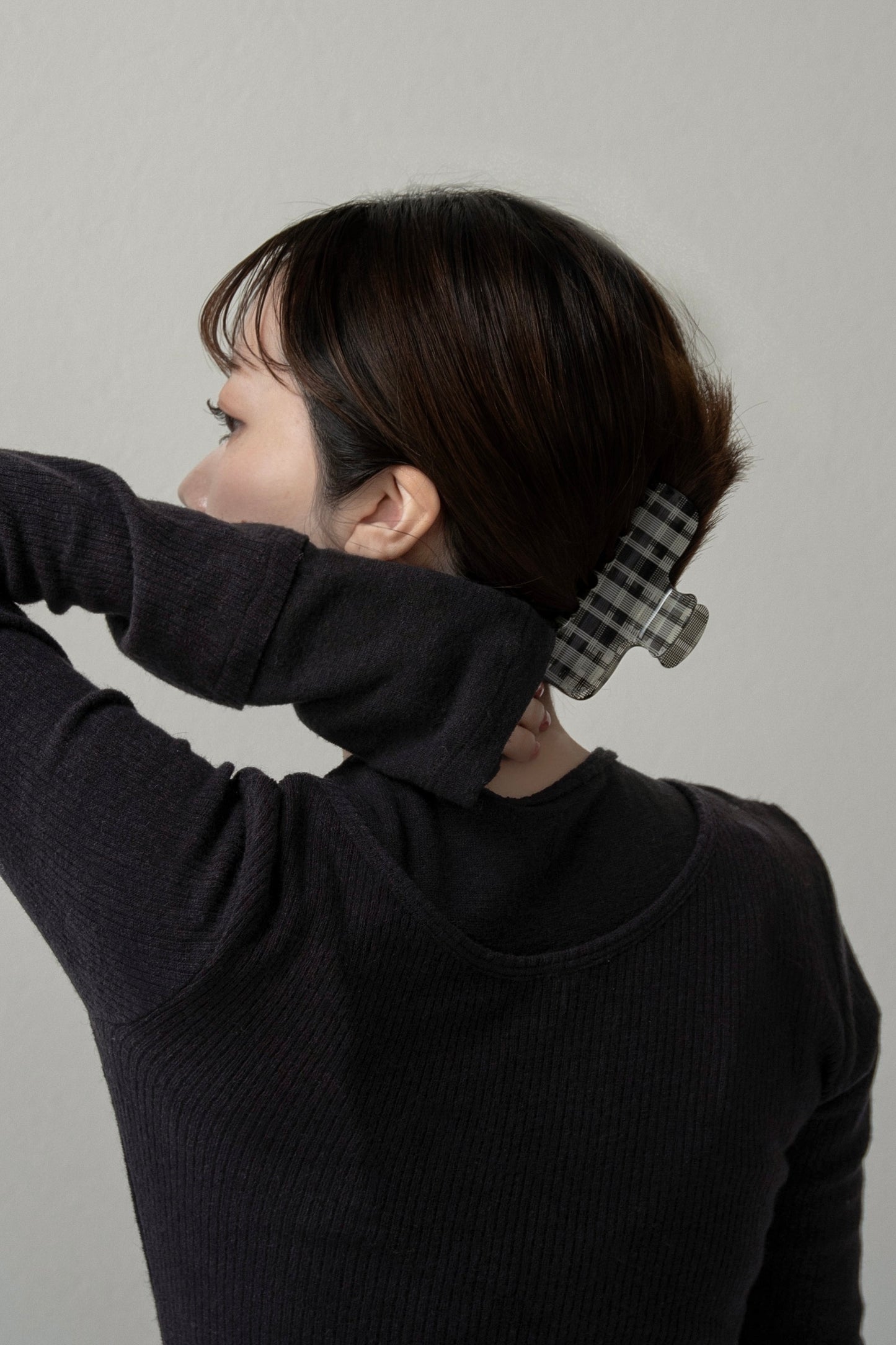 crew neck like layered pattern tops