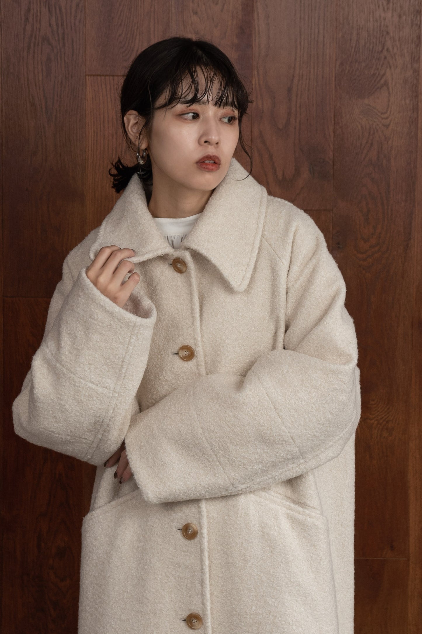 soutien collar shaggy coat
