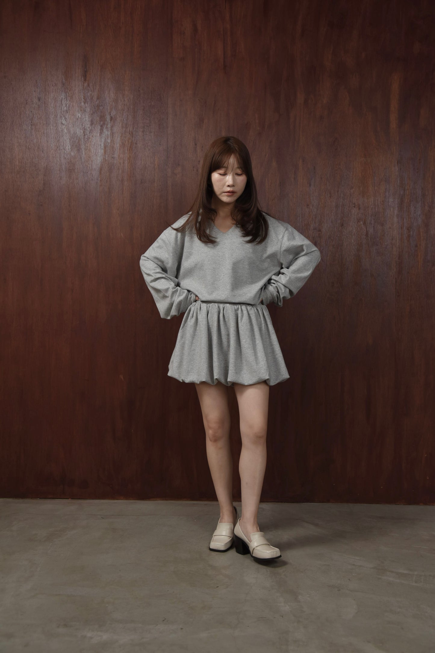 collar neck relaxed fit pullover