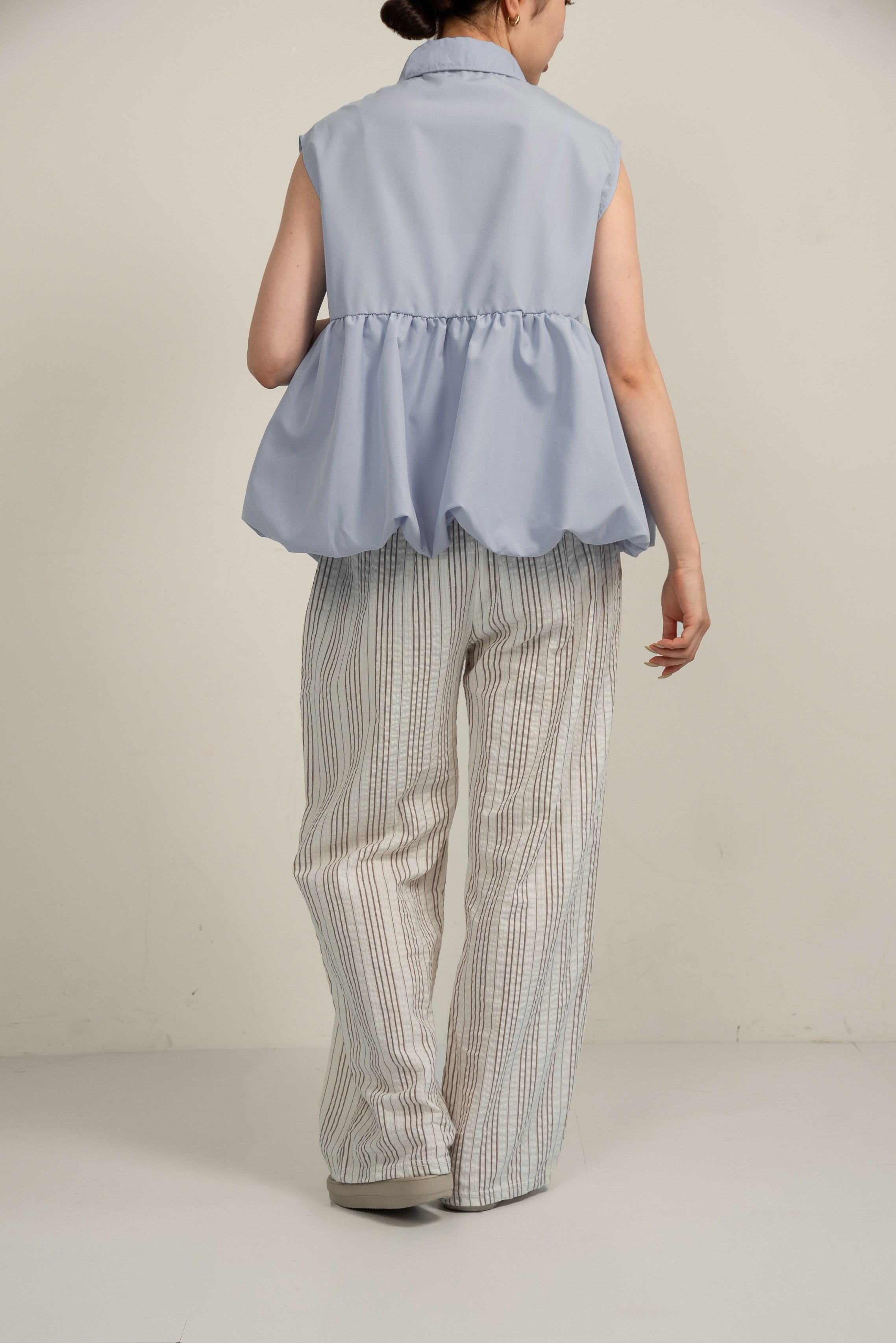 ブラウス シャツ nosleeve balloon shirt / ノースリーブバルーンシャツ レディース nosleeve balloon shirt – eim online（エイム オンライン）