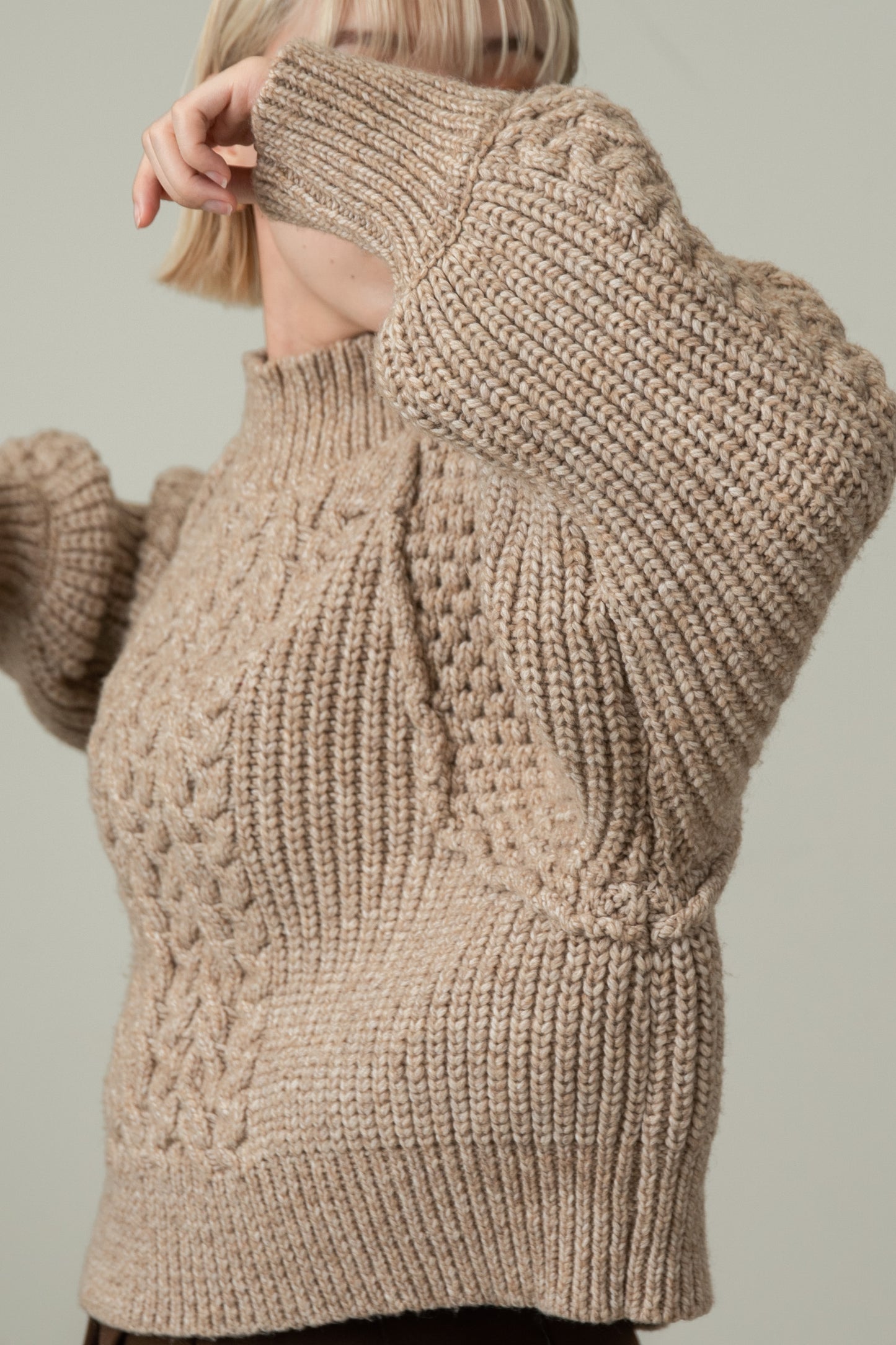 cable mix volume knit