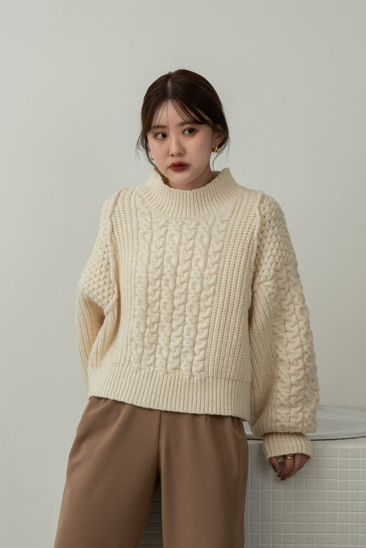 cable mix volume knit