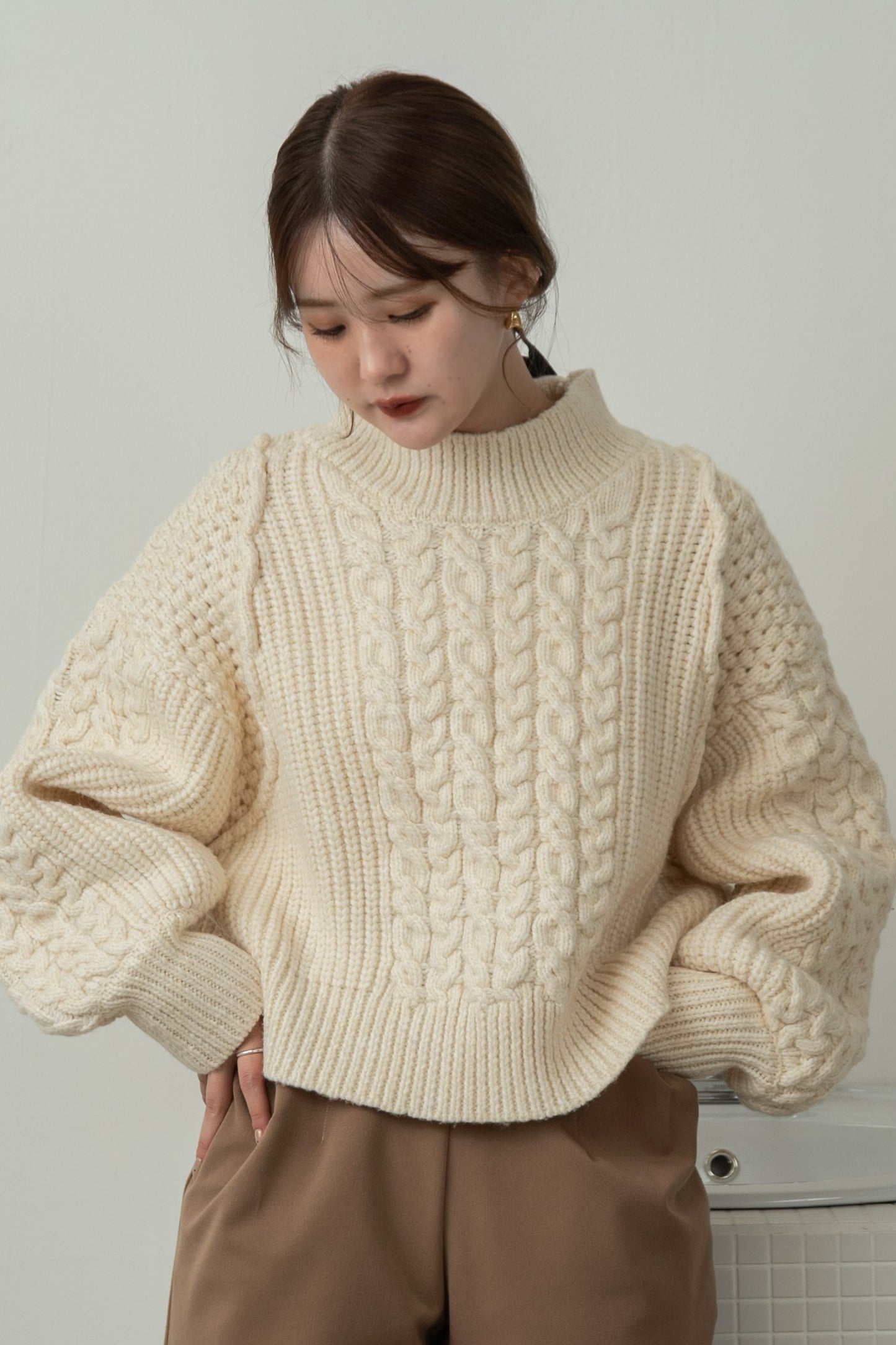 cable mix volume knit