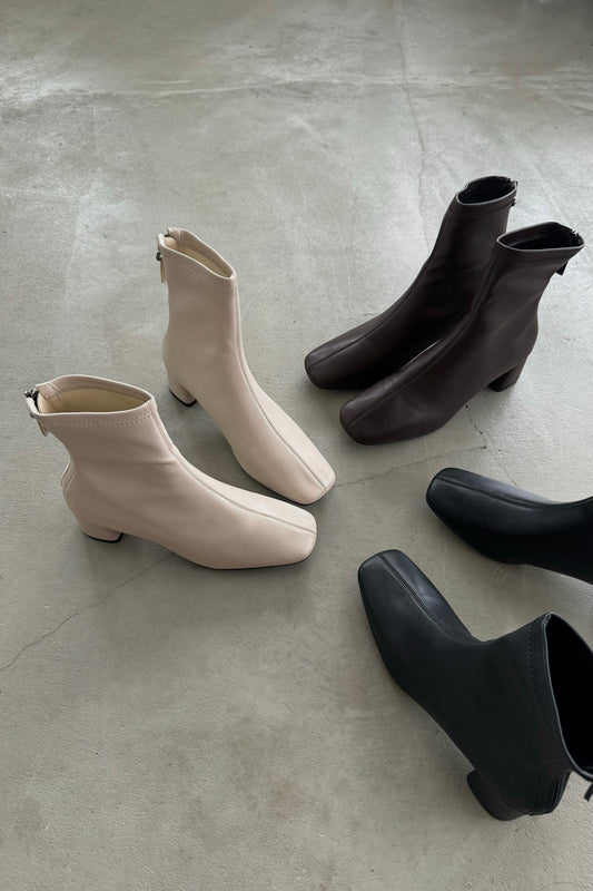 square toe short boots