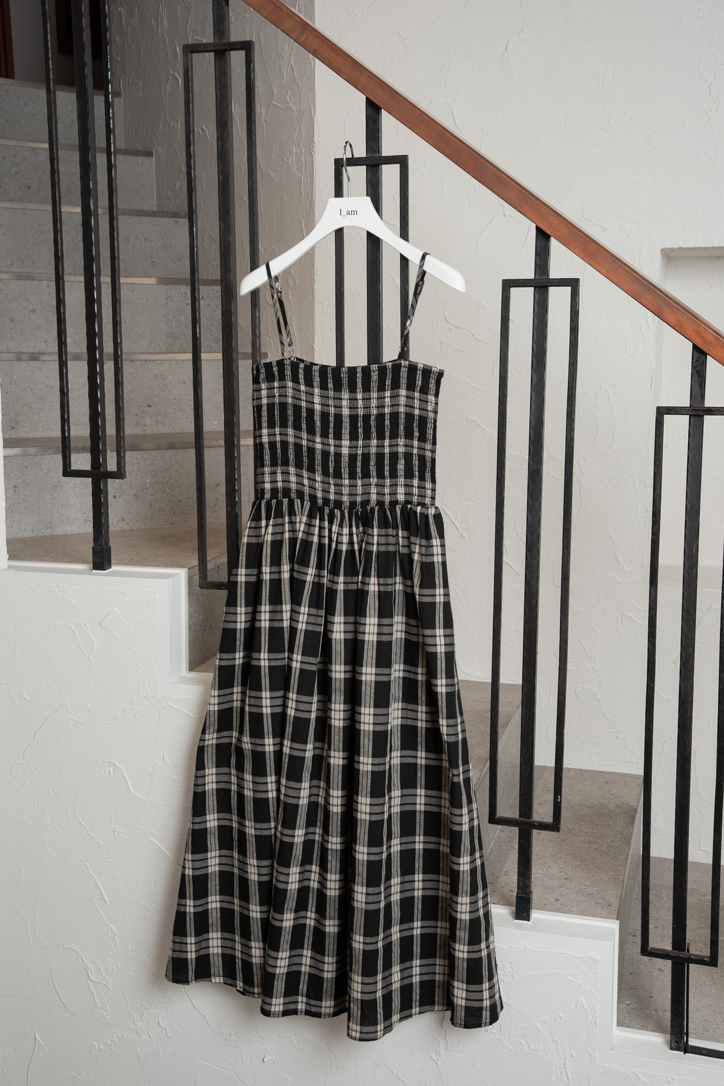 check cami dress