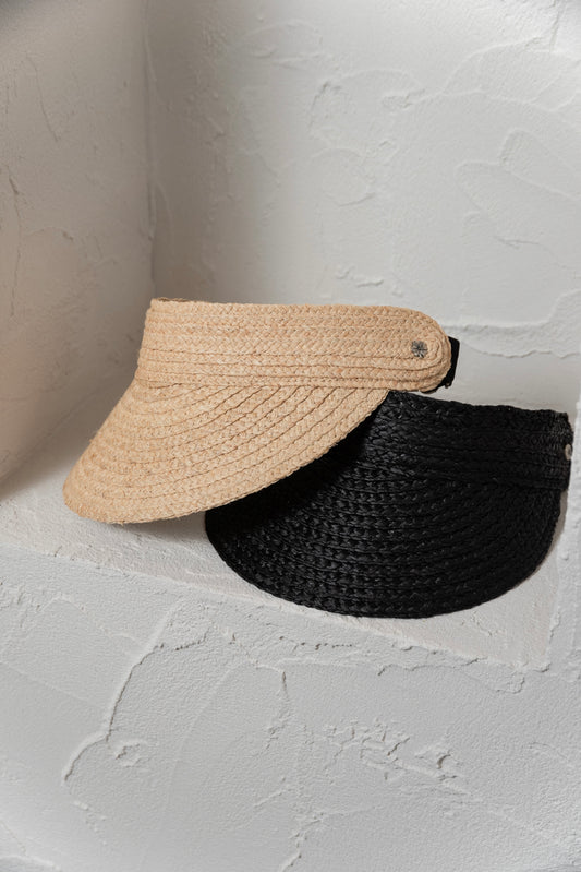straw sun visor