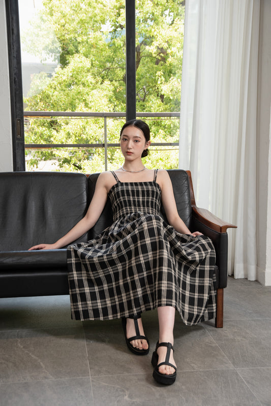 check cami dress