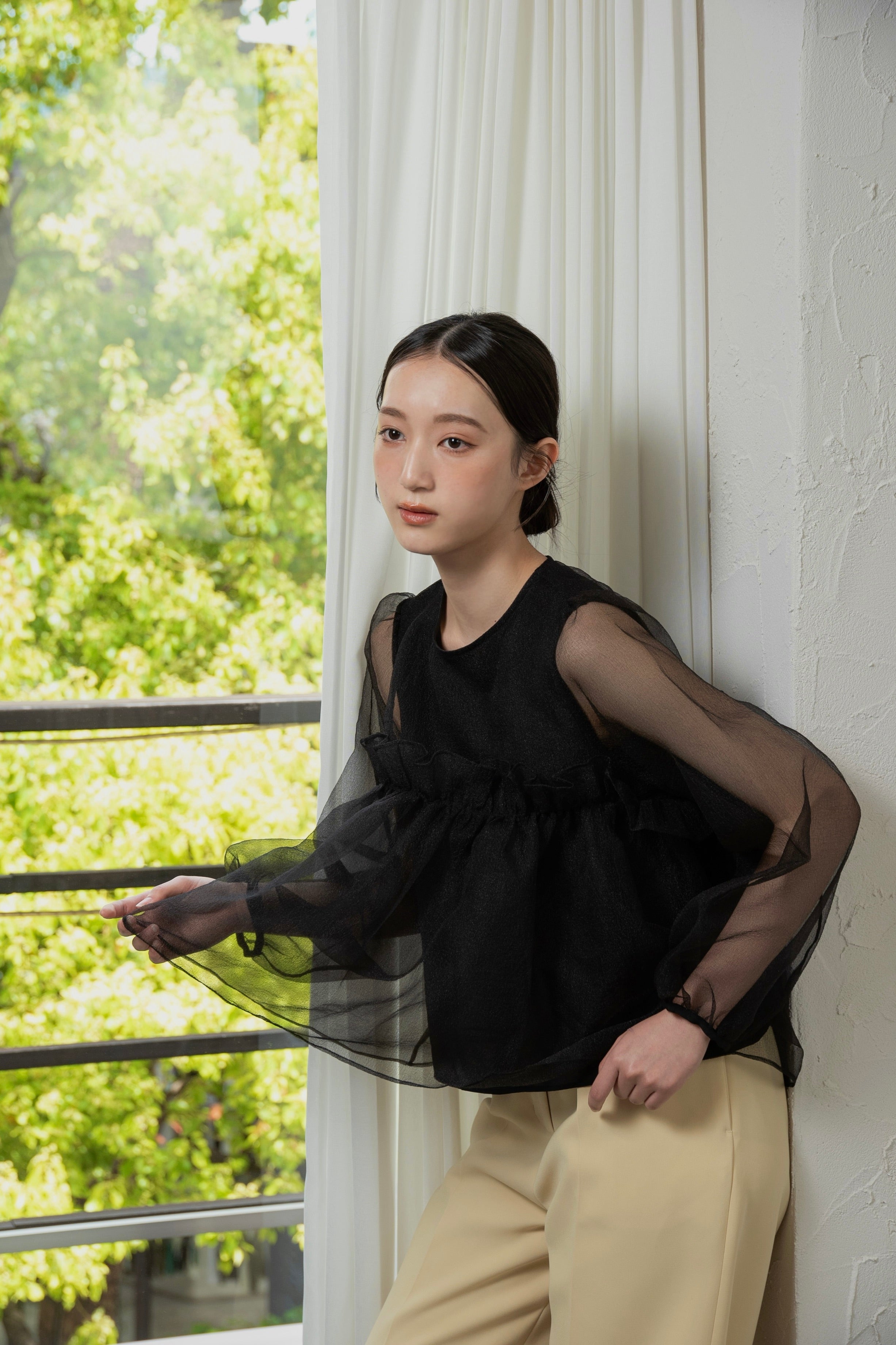 organdy flare blouse – eim online（エイム オンライン）