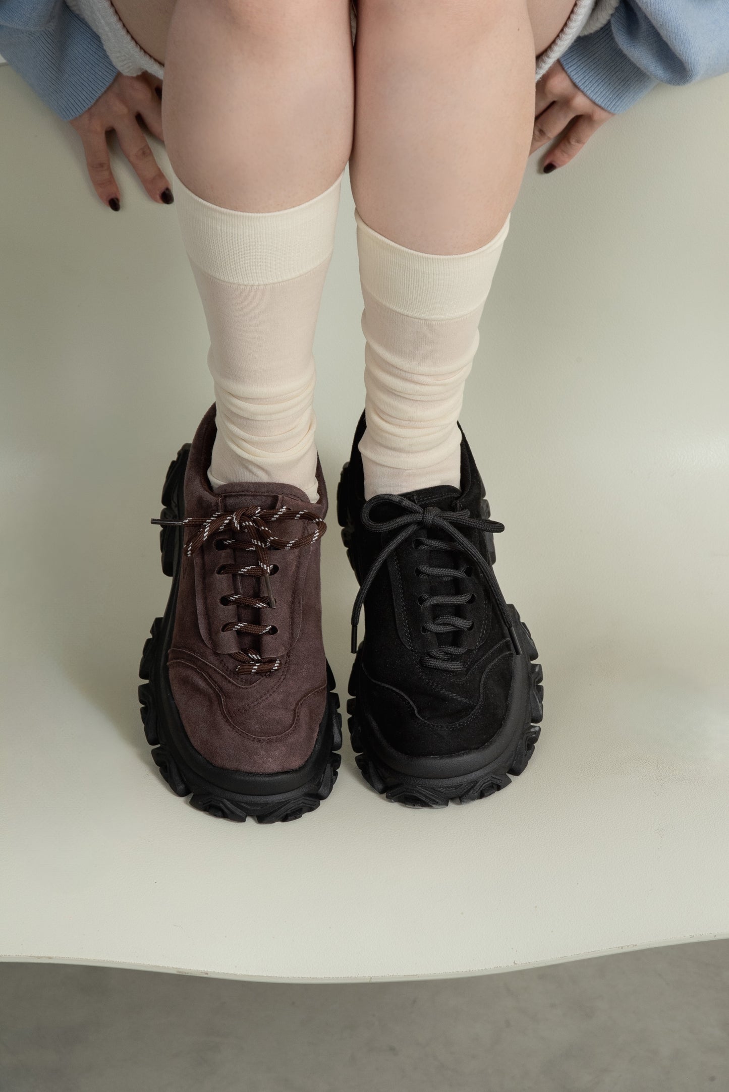 asymmetry design dad sneaker