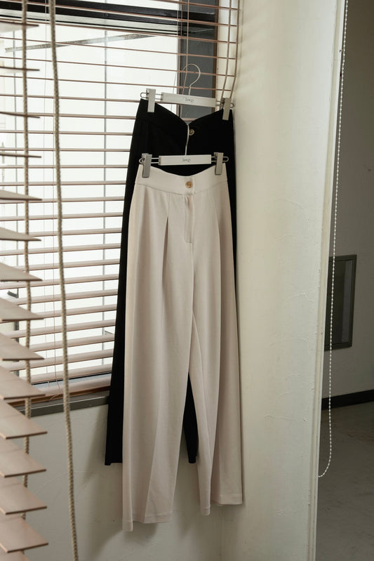 rafu stretch straight pants