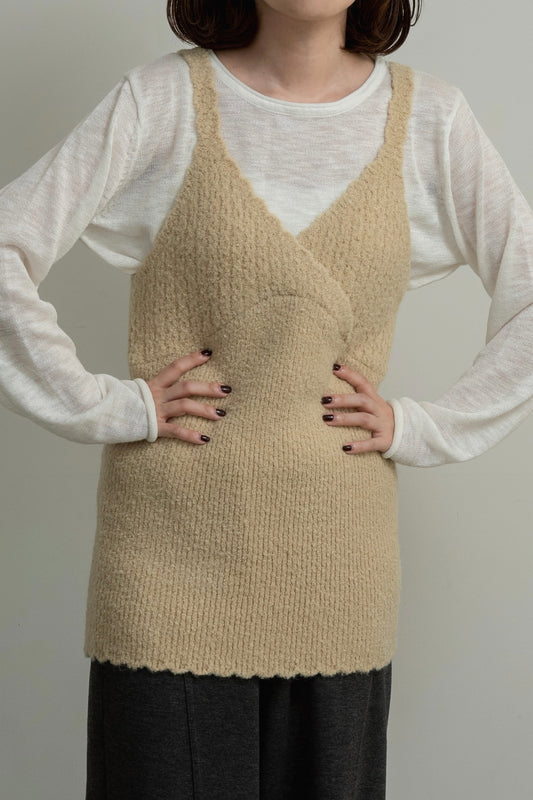 cachecoeur like scallop knit cami【eim plus+限定アイテム】