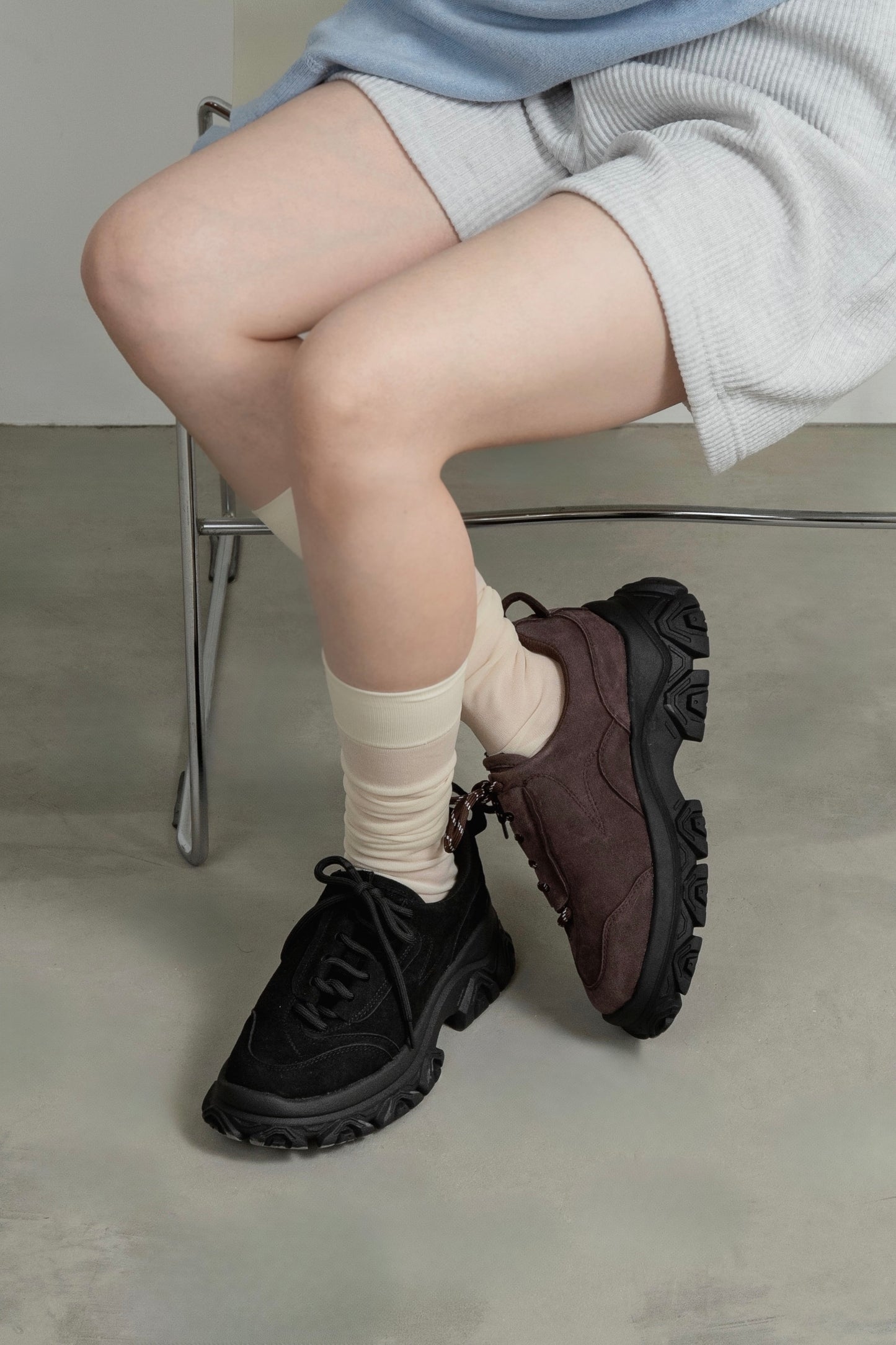 asymmetry design dad sneaker