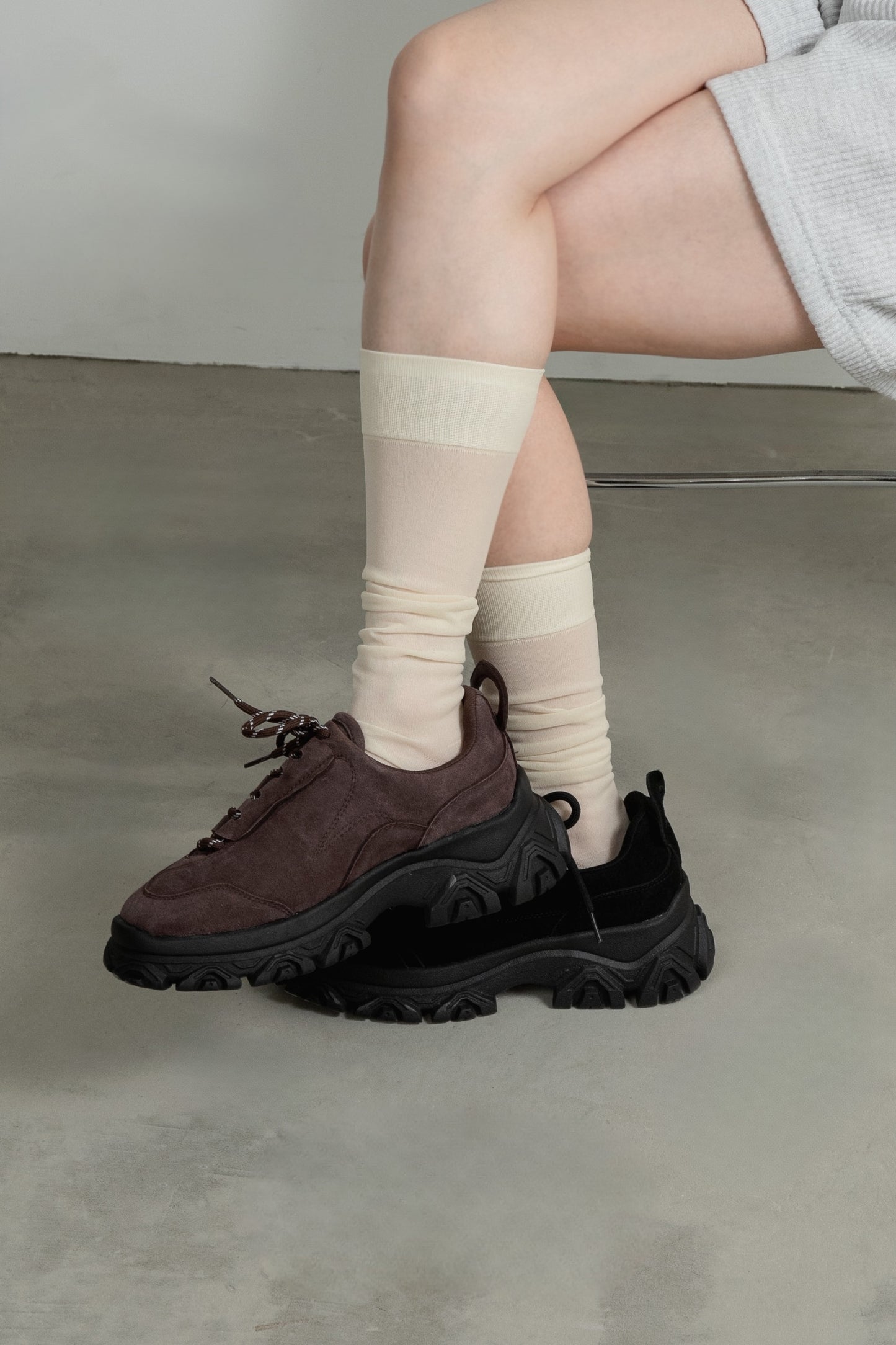asymmetry design dad sneaker