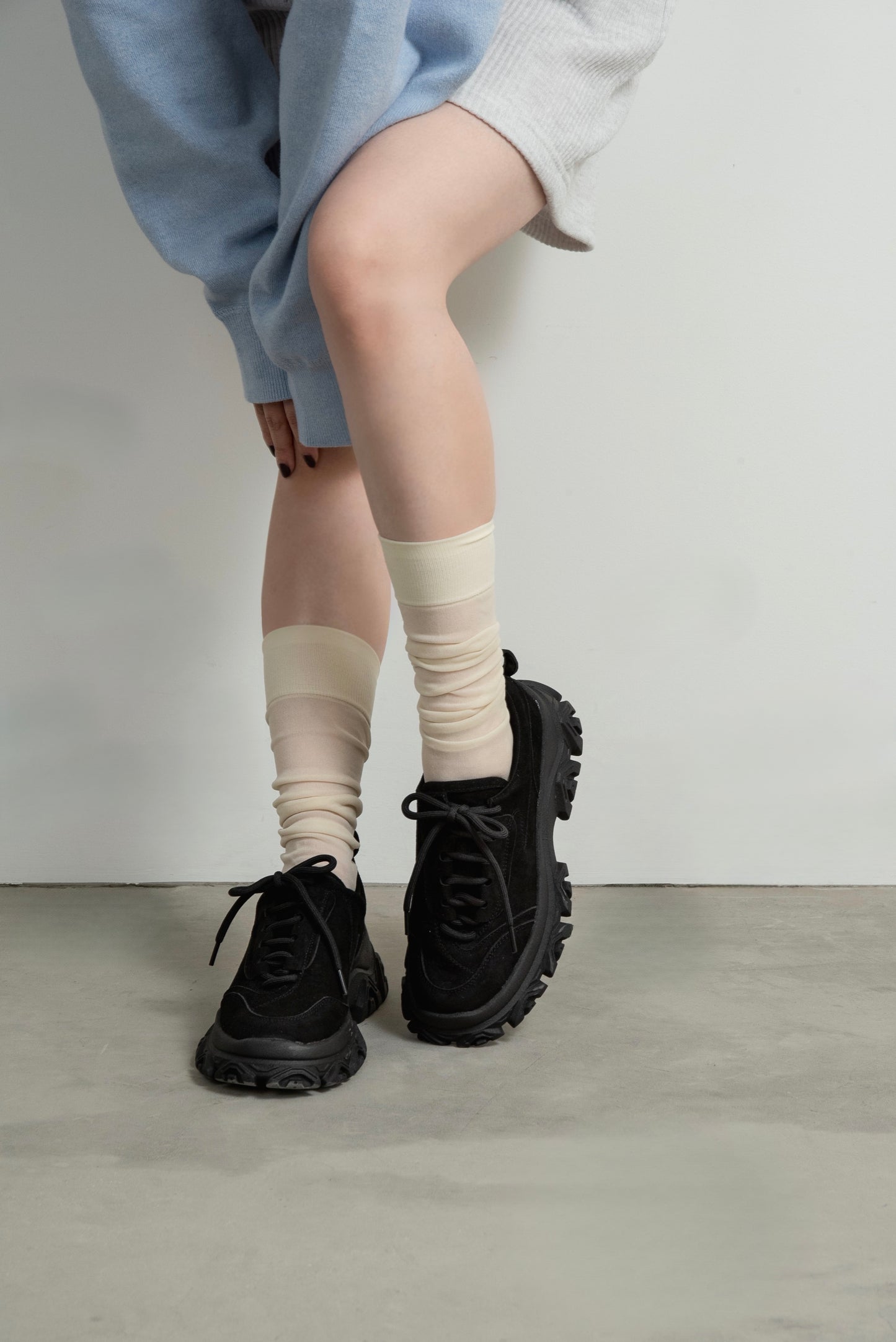asymmetry design dad sneaker