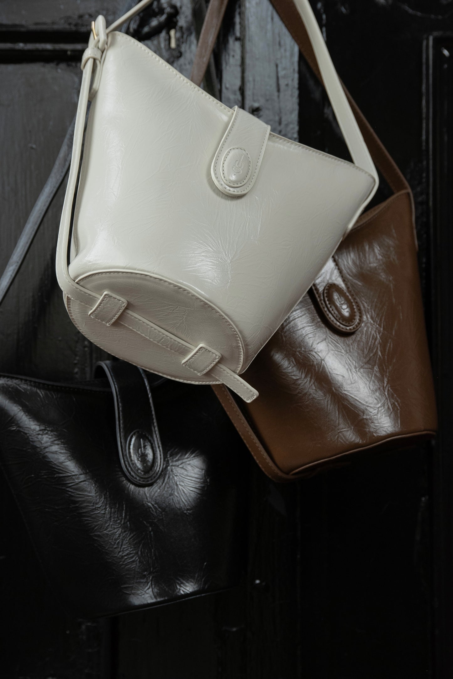 triangle logo one handle bag