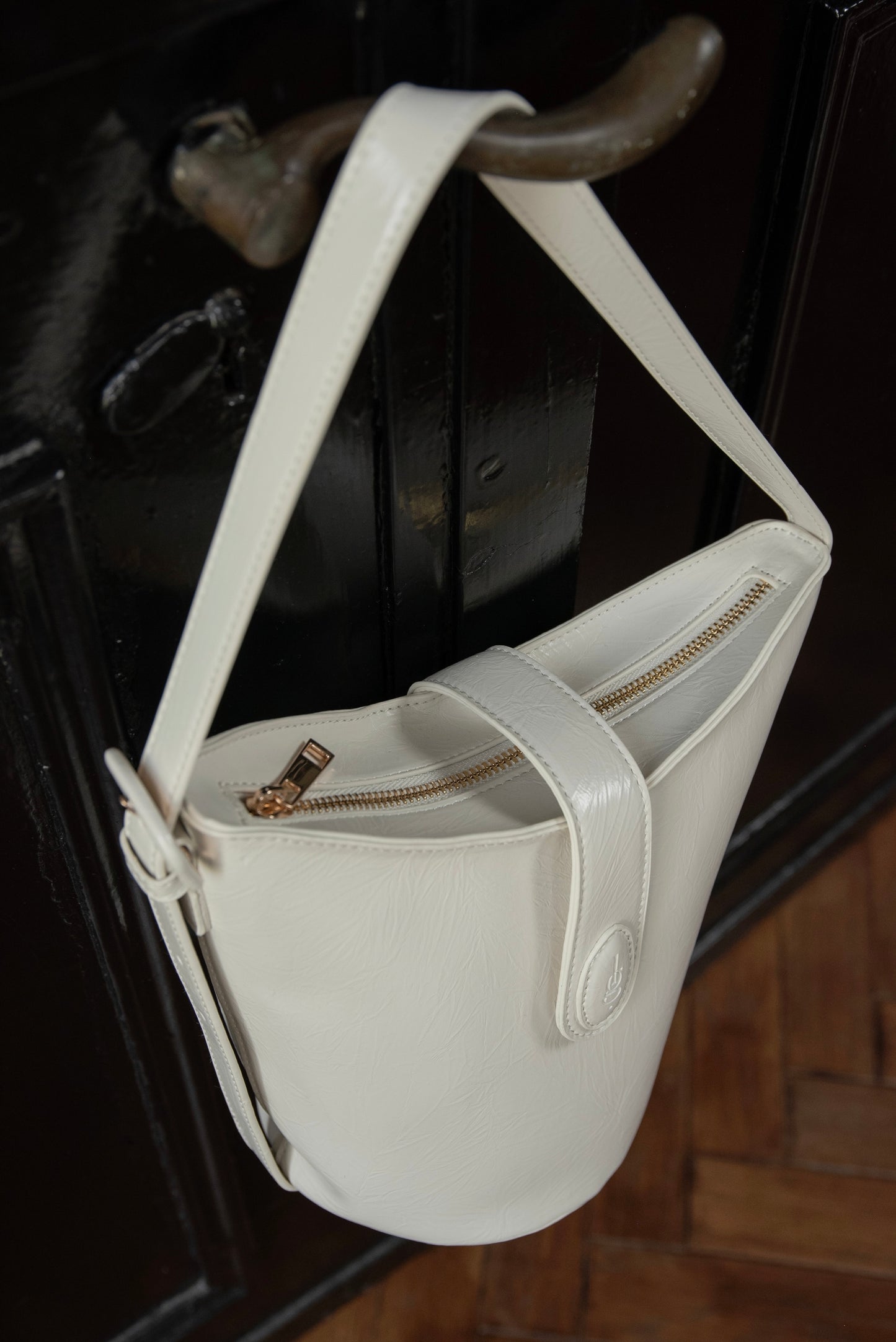 triangle logo one handle bag