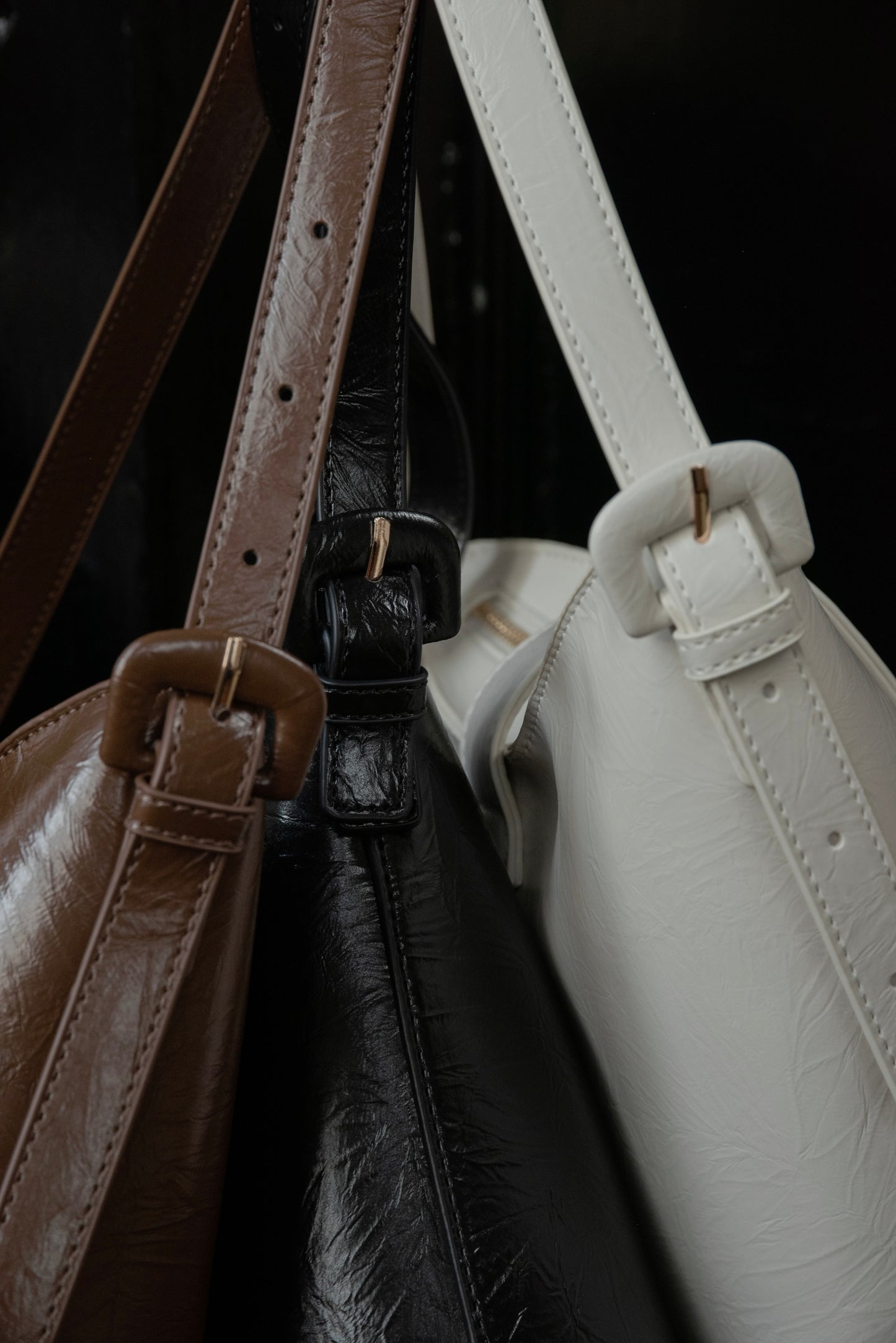 triangle logo one handle bag