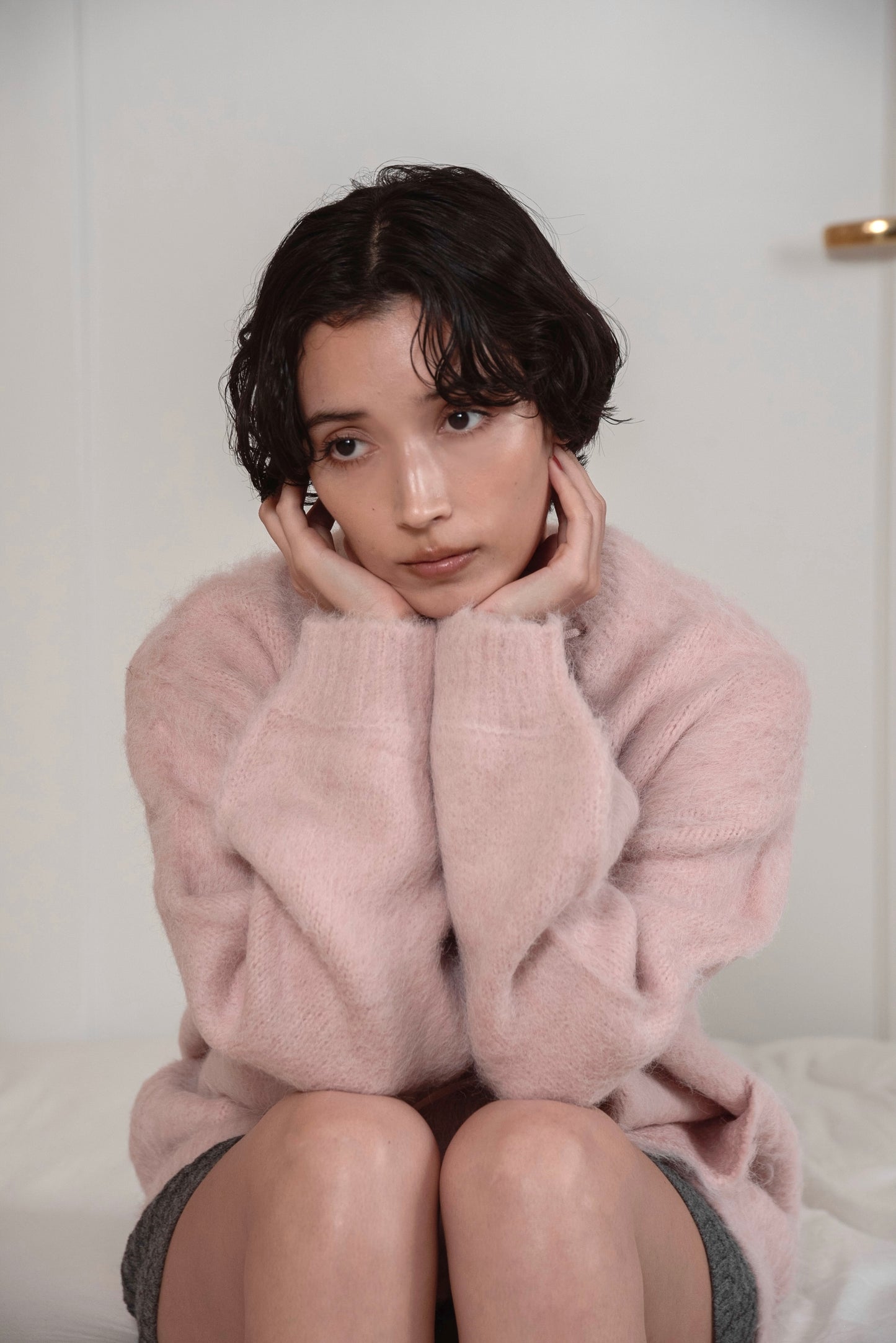 fluffy soft touch knit cardigan