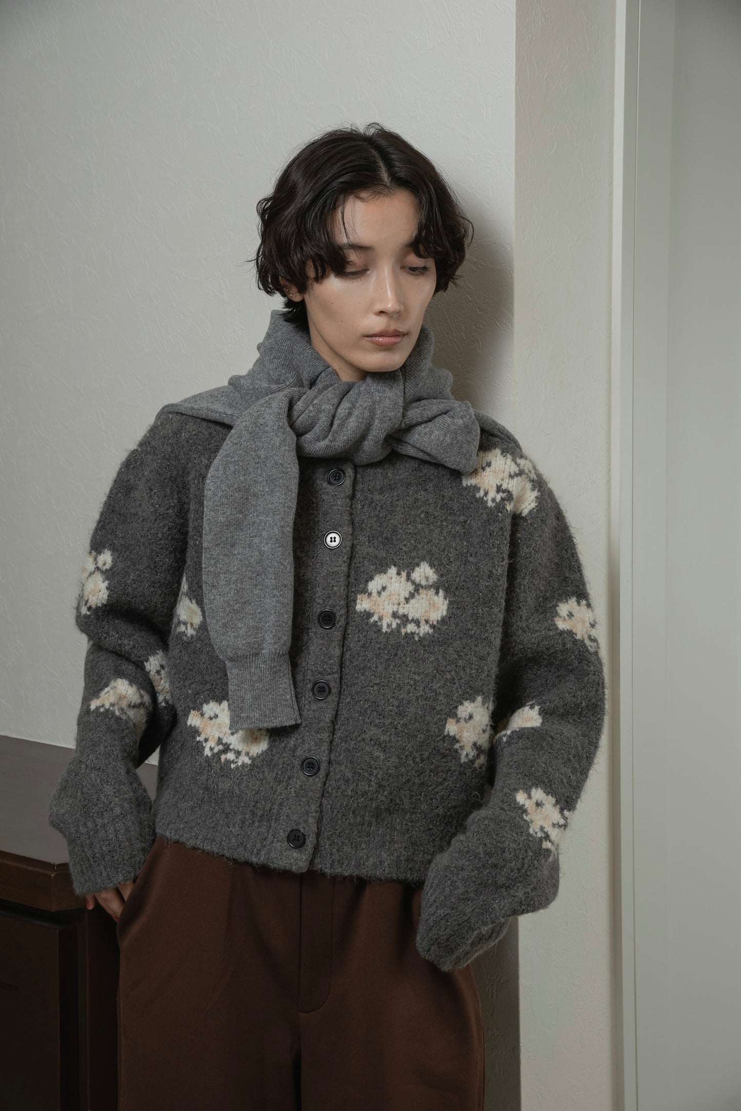 flower nuance cardigan