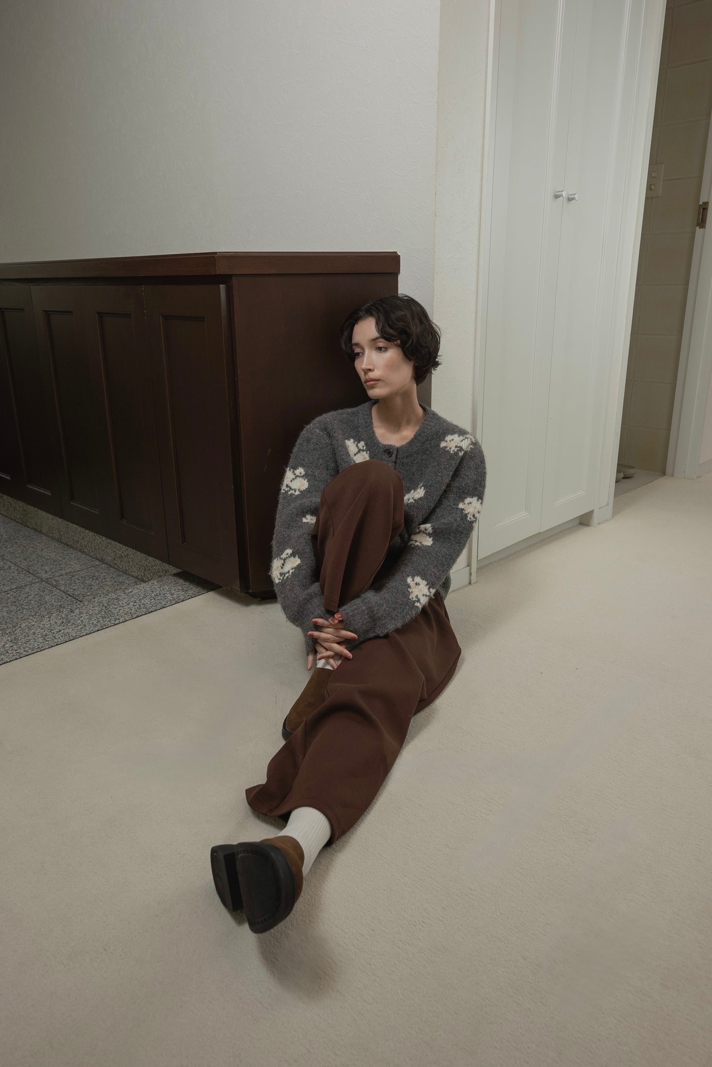 flower nuance cardigan