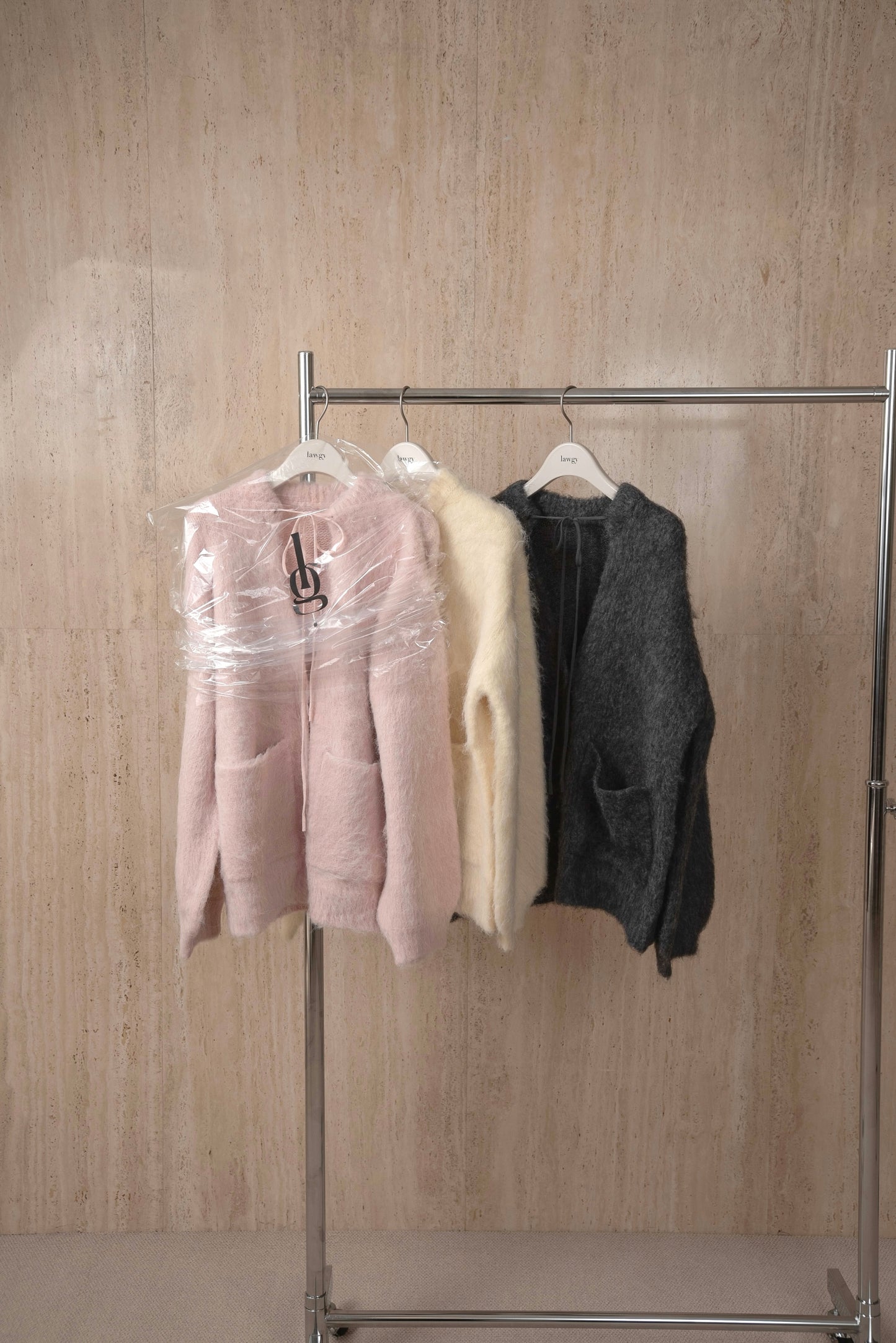 fluffy soft touch knit cardigan