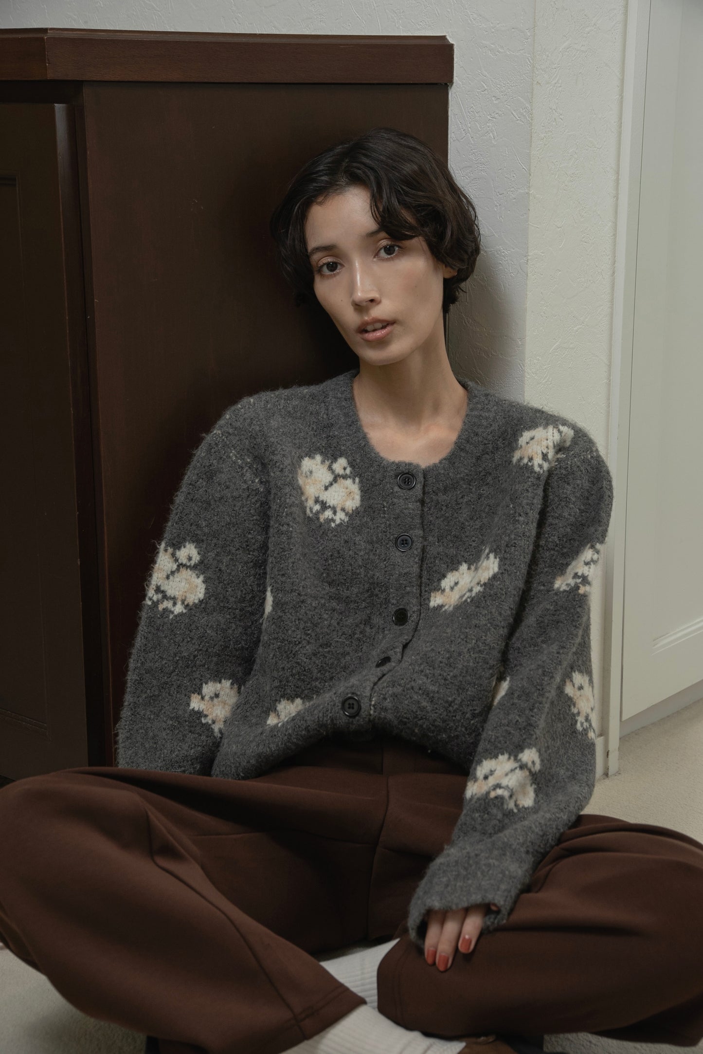 flower nuance cardigan