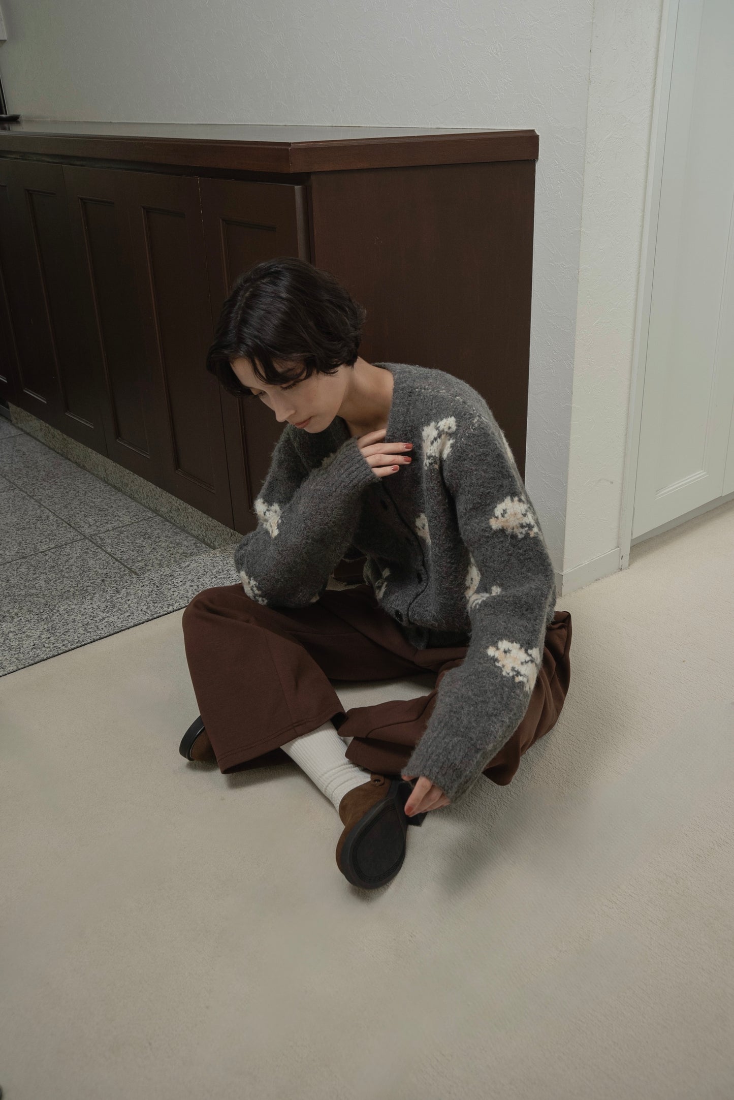 flower nuance cardigan