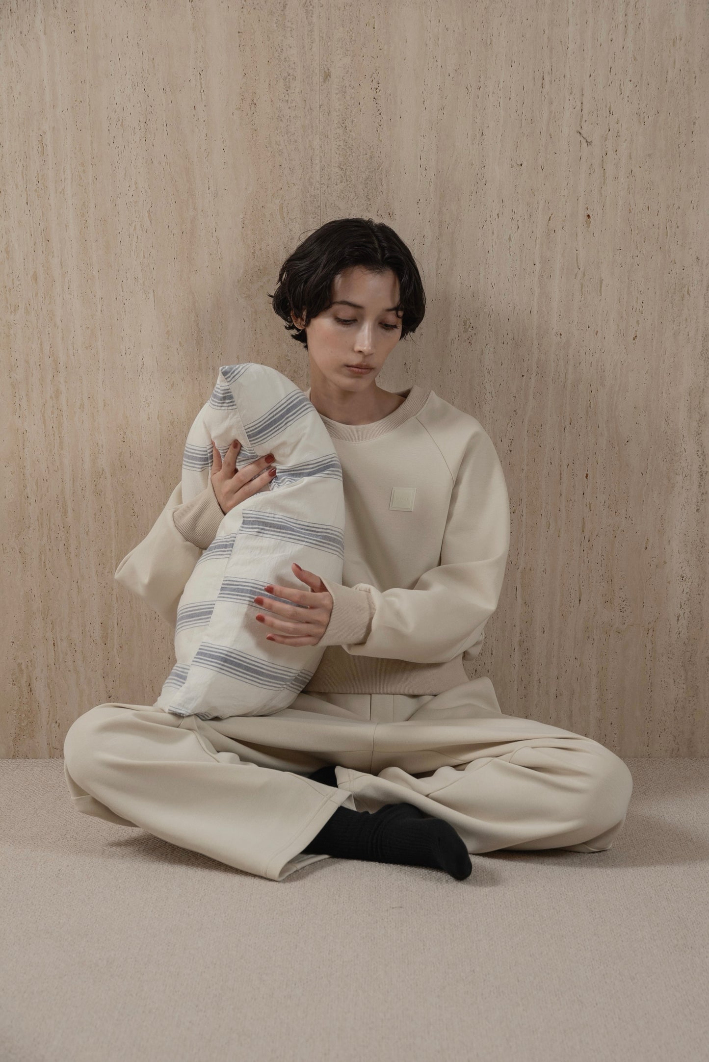 lawgy original logo embroidery sweat pants