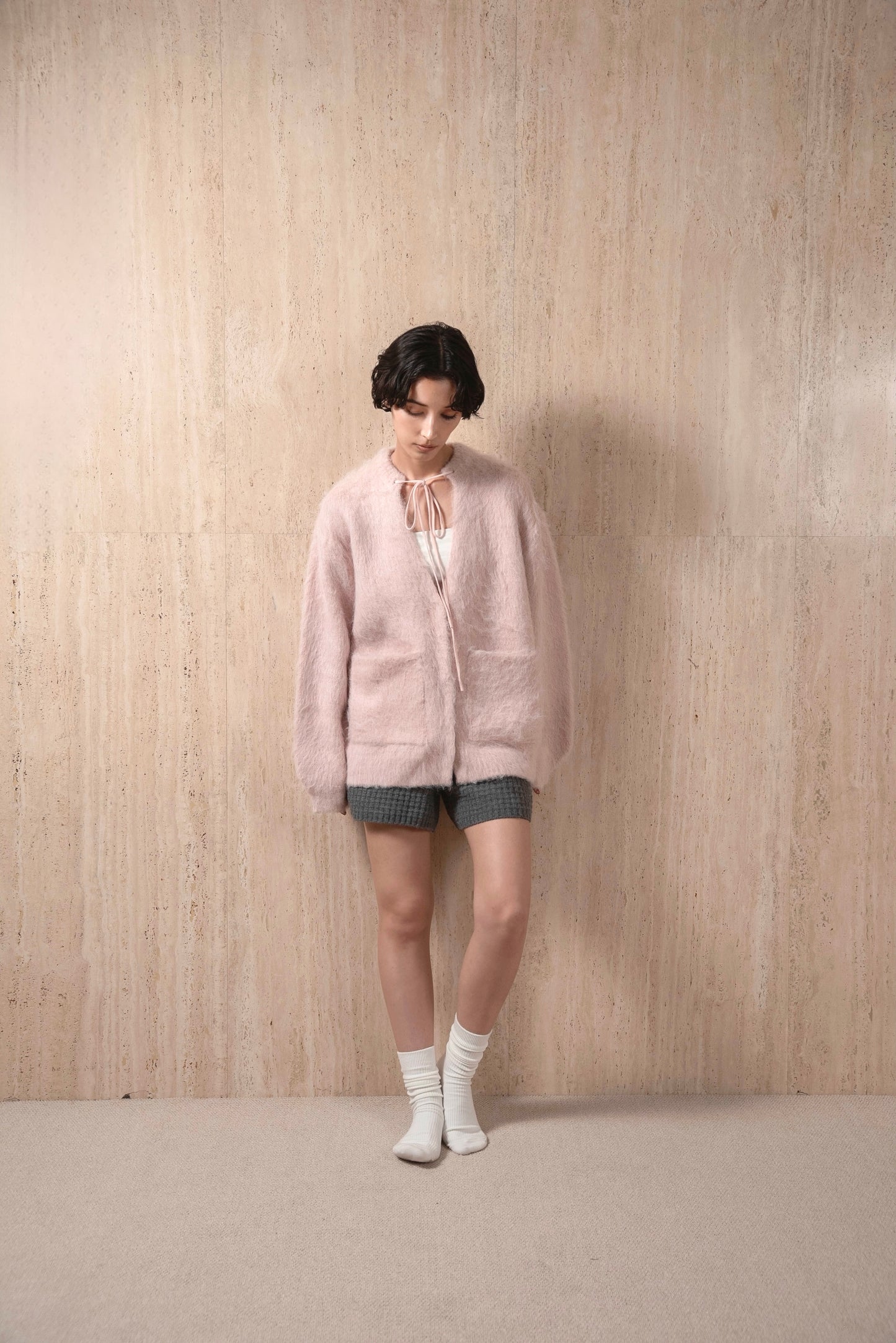 fluffy soft touch knit cardigan