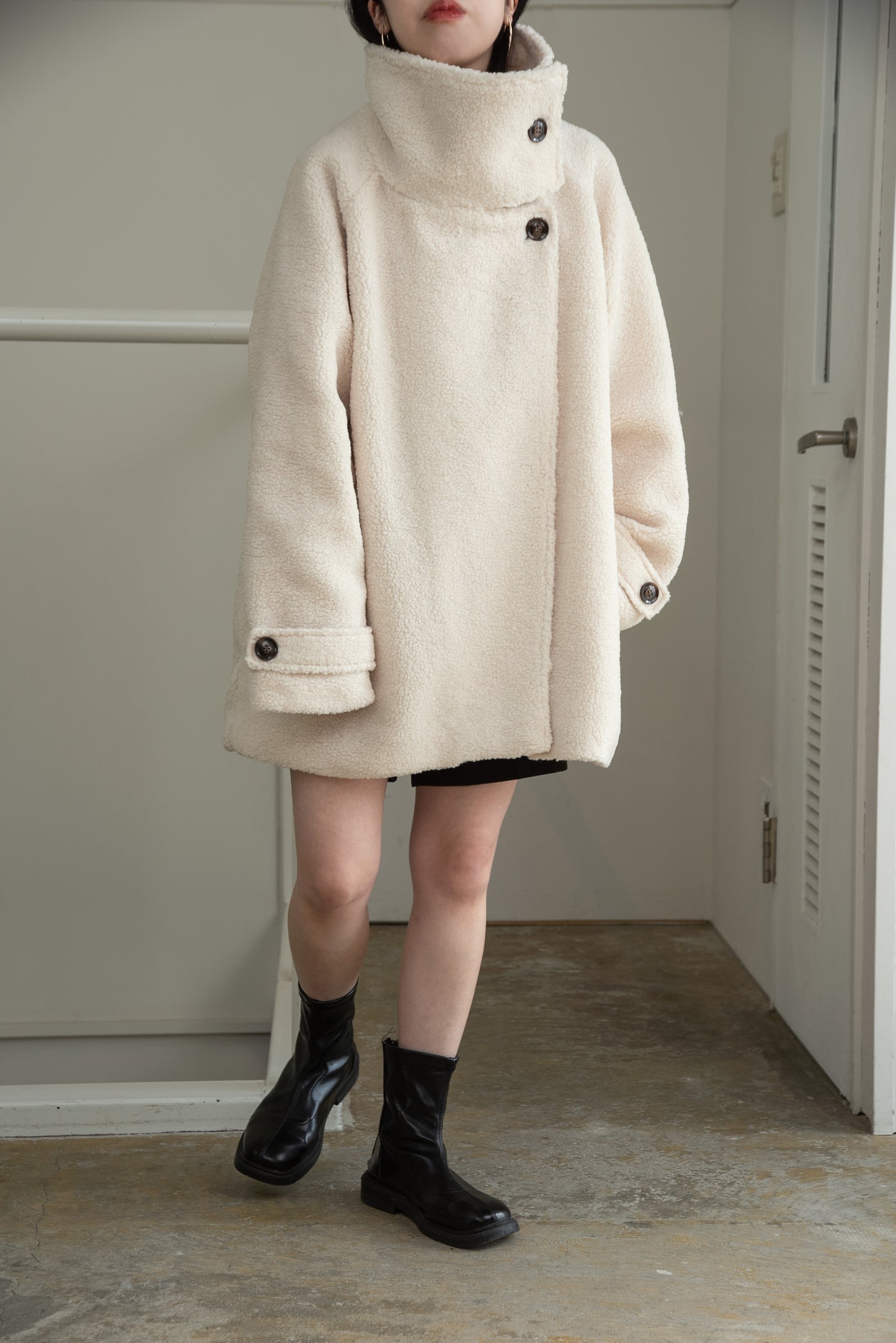 2way midi boa coat