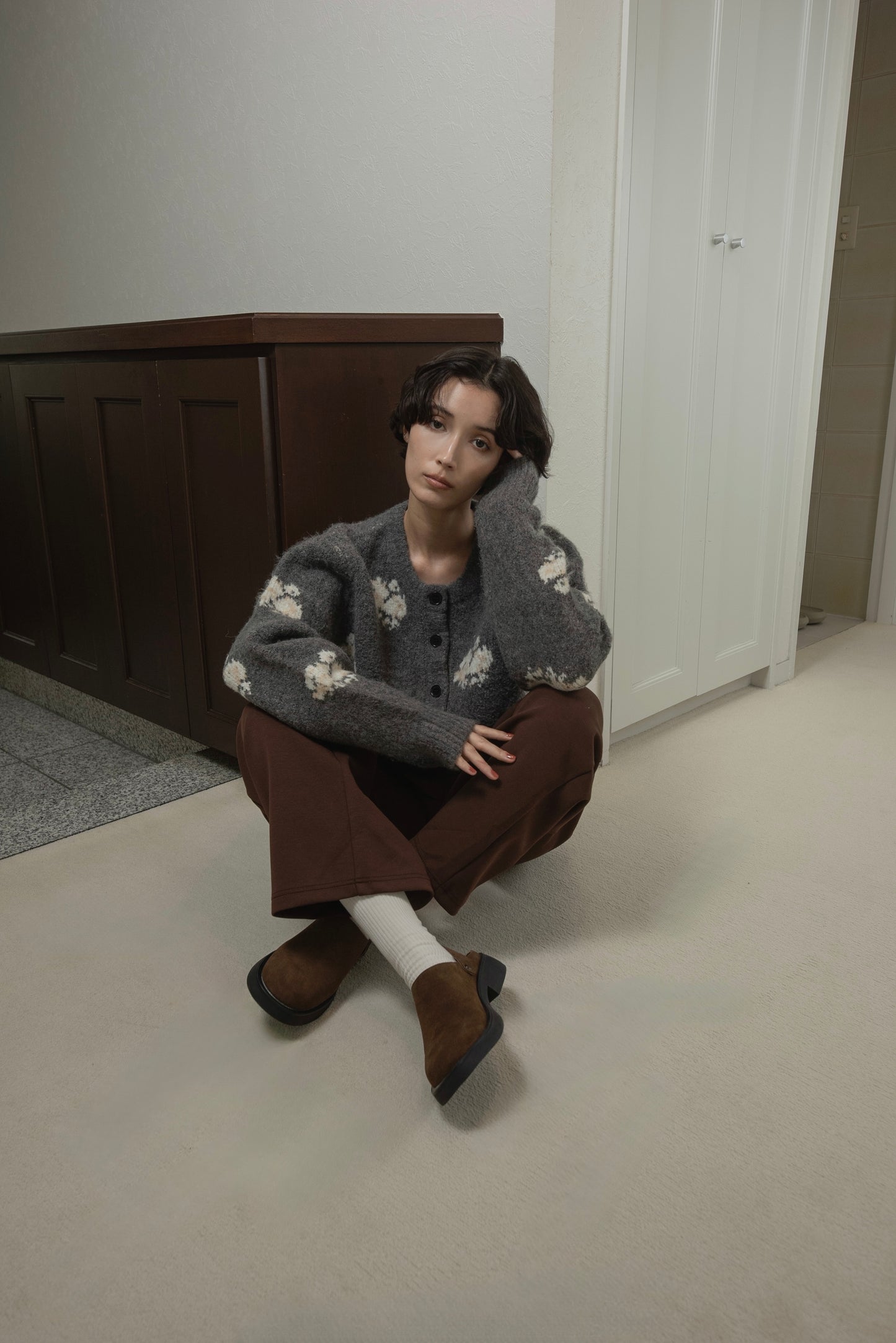 flower nuance cardigan