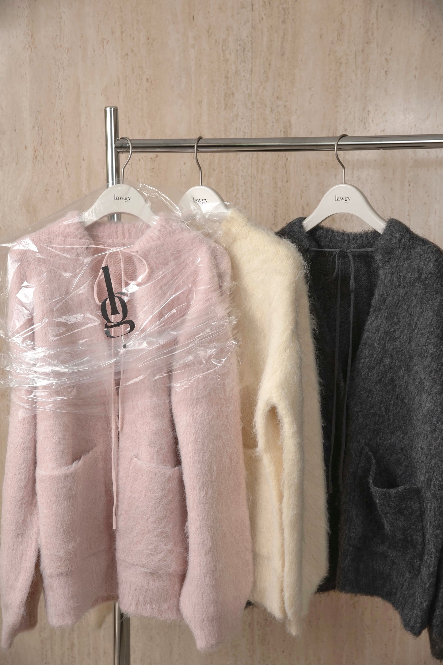 fluffy soft touch knit cardigan
