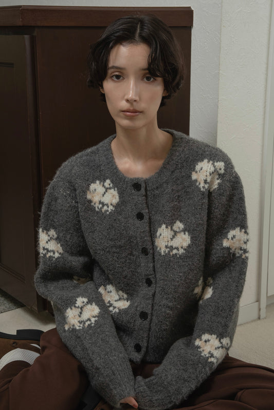 flower nuance cardigan