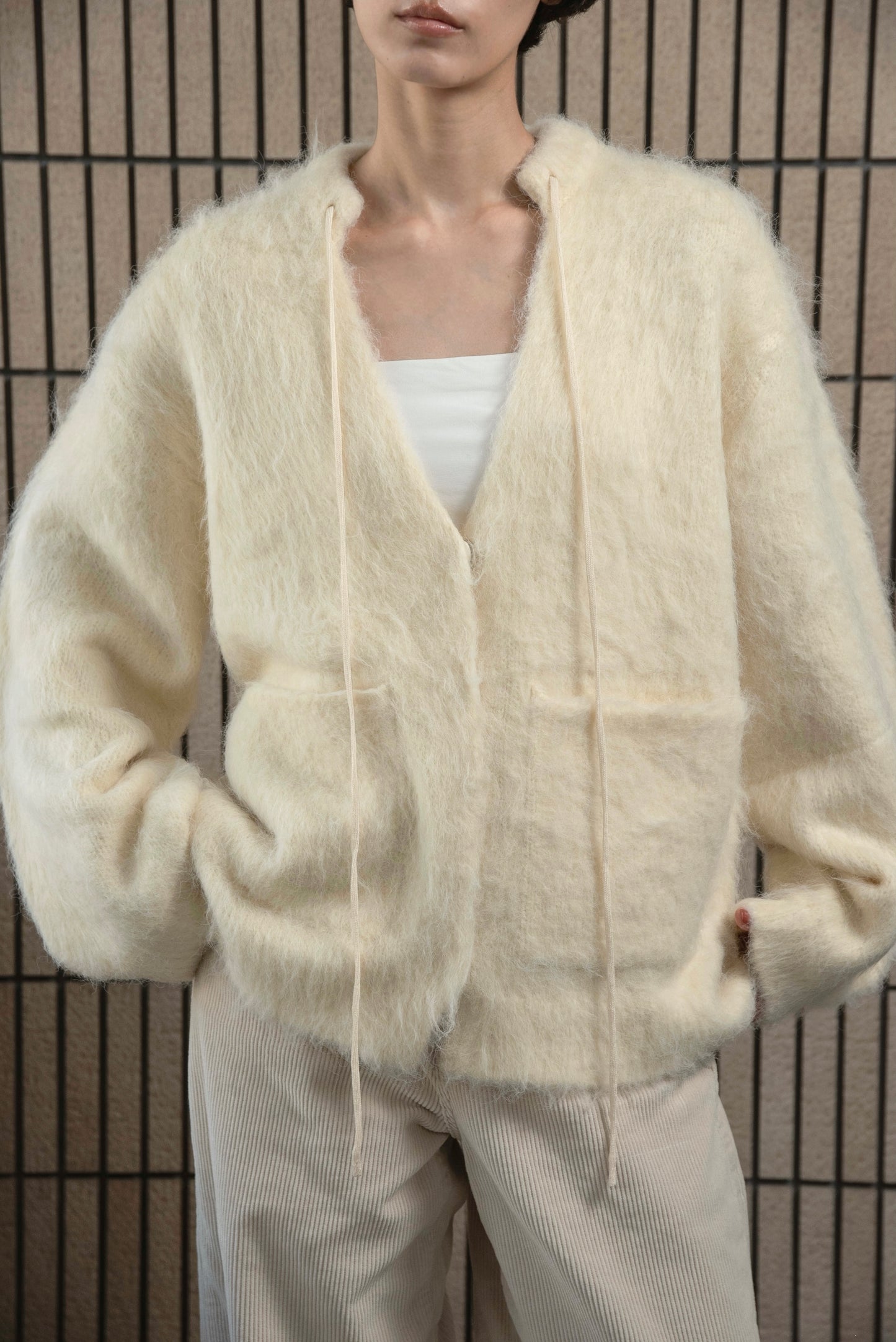 fluffy soft touch knit cardigan