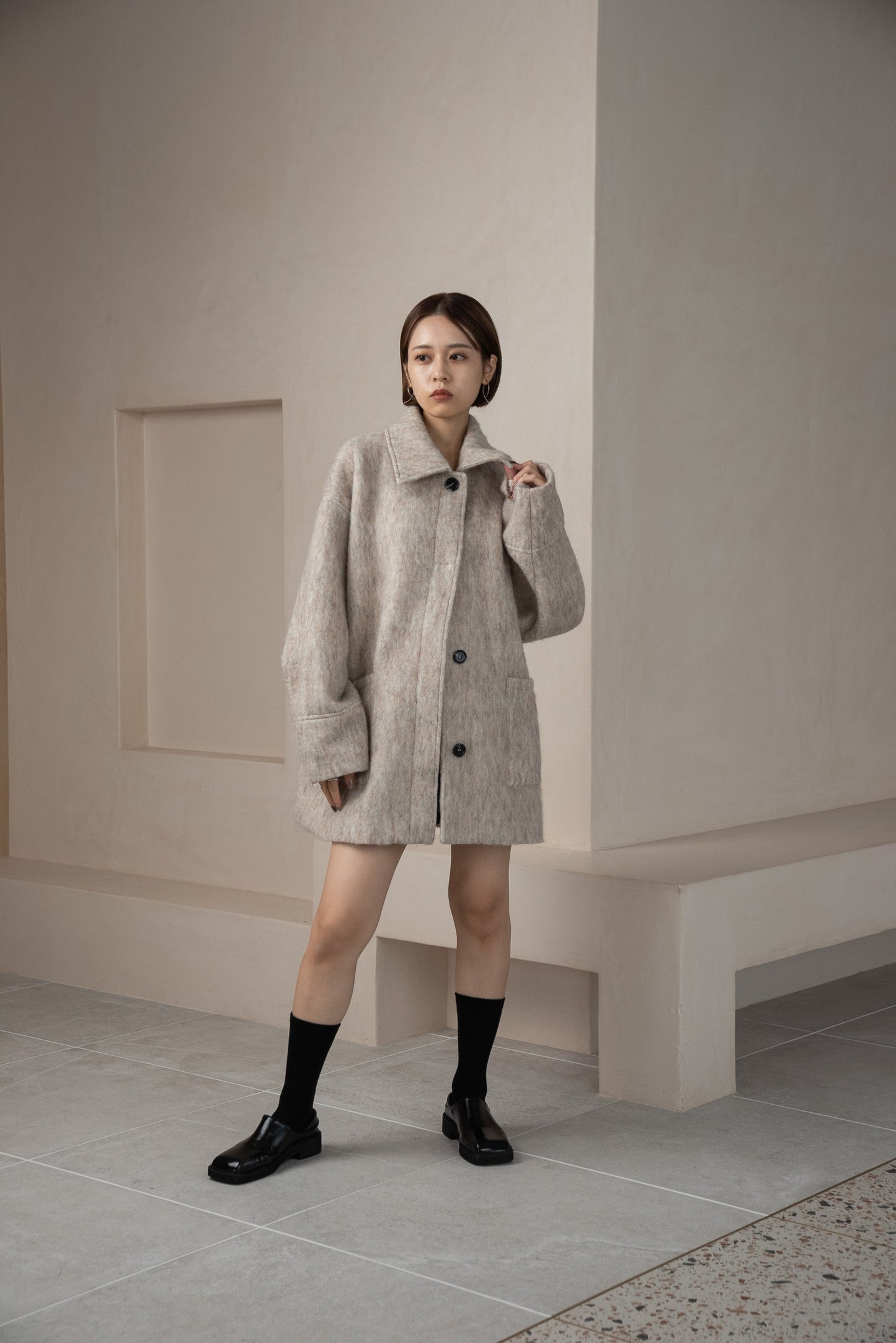 shaggy midi outer