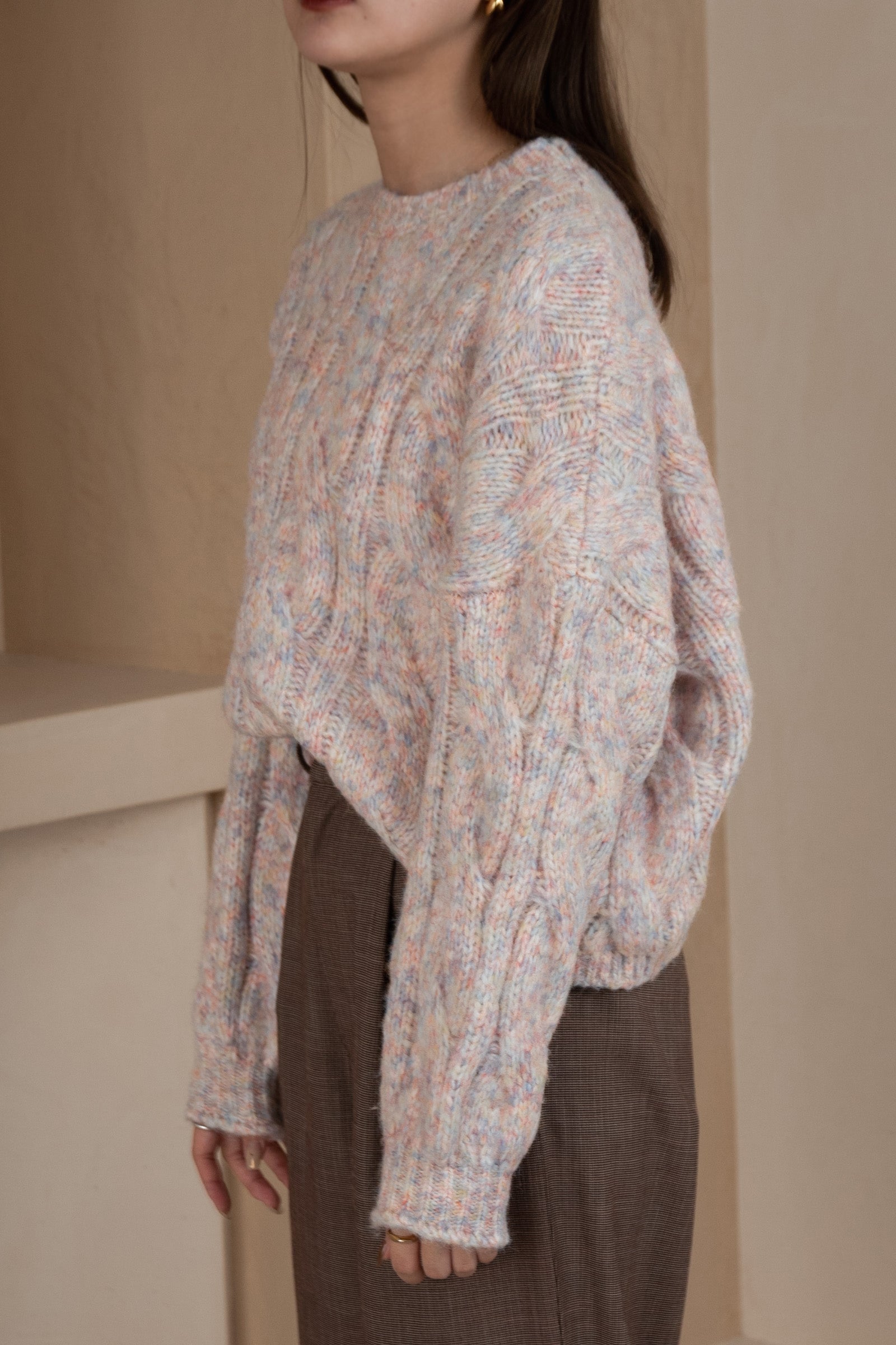 cotton candy cable knit – eim online（エイム オンライン）