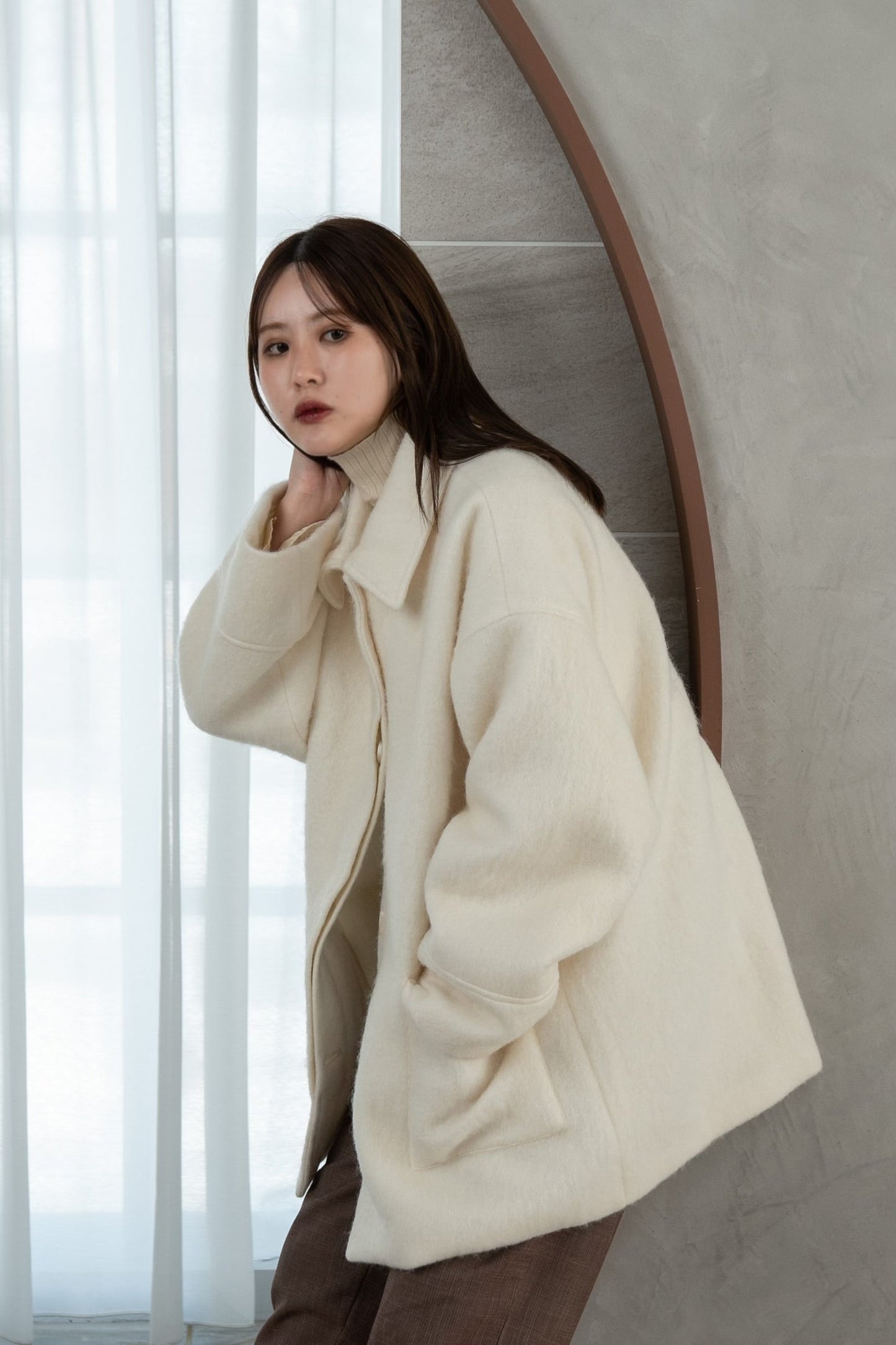 shaggy midi outer