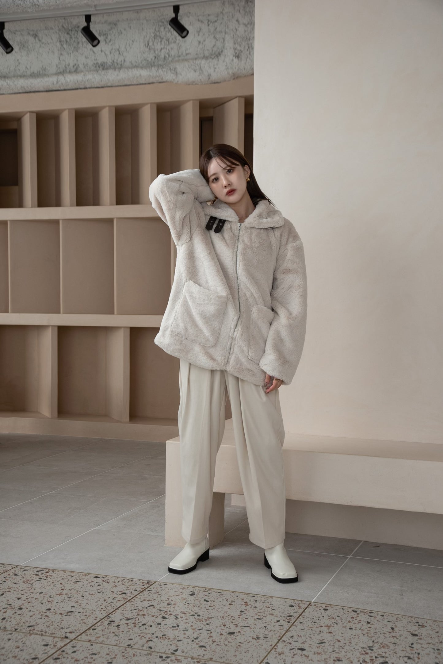 bear stand collar jacket