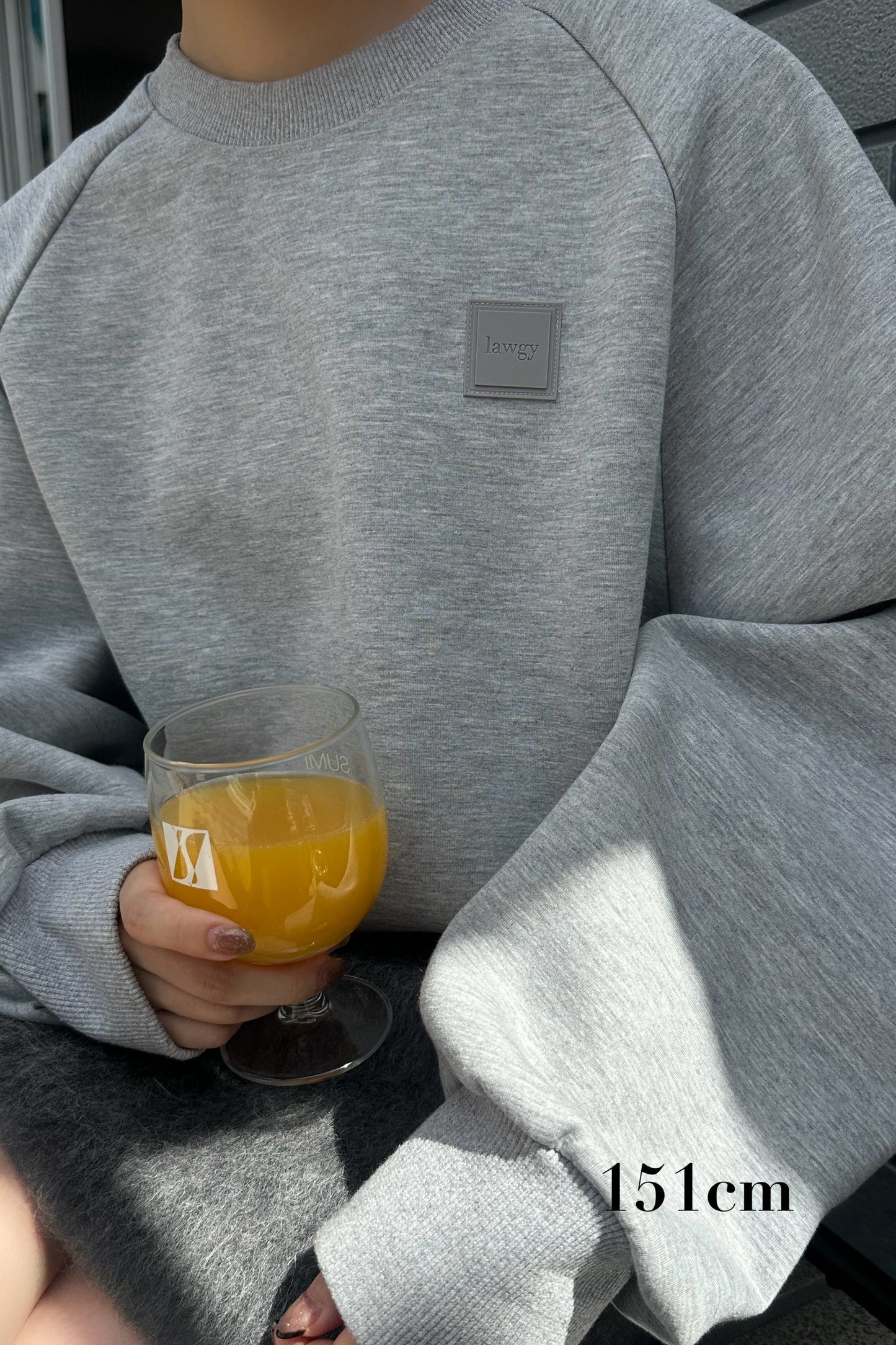 lawgy original logo patch sweat