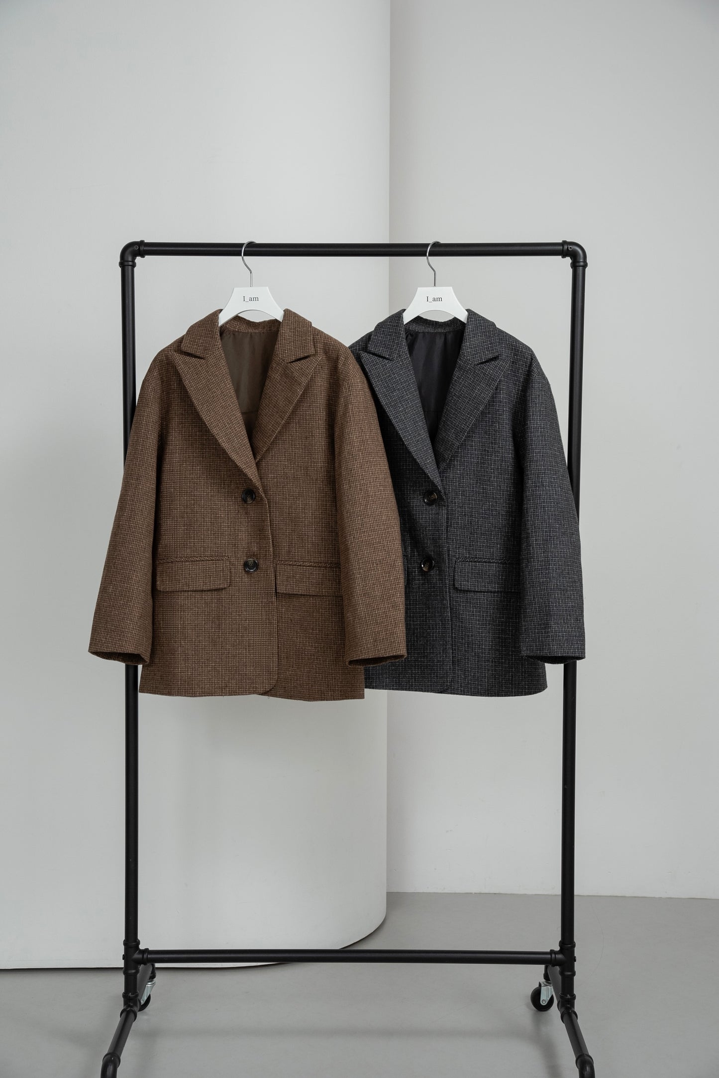 classic check jacket【I_am × kimina】
